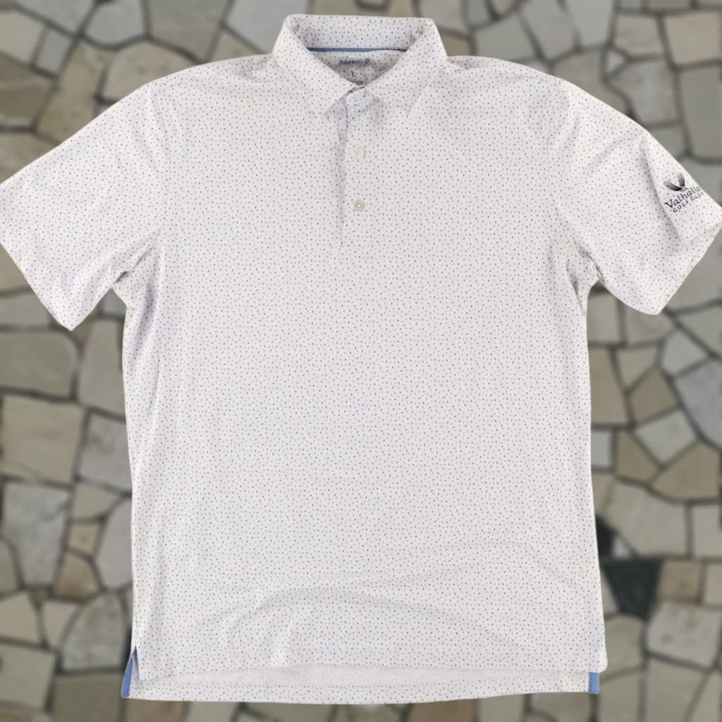 johnnie-O Johnnie-O Valhalla GC Stretch Polyester Polo Shirt White Men's L Size US L / EU 52-54 / 3 - 1 Thumbnail