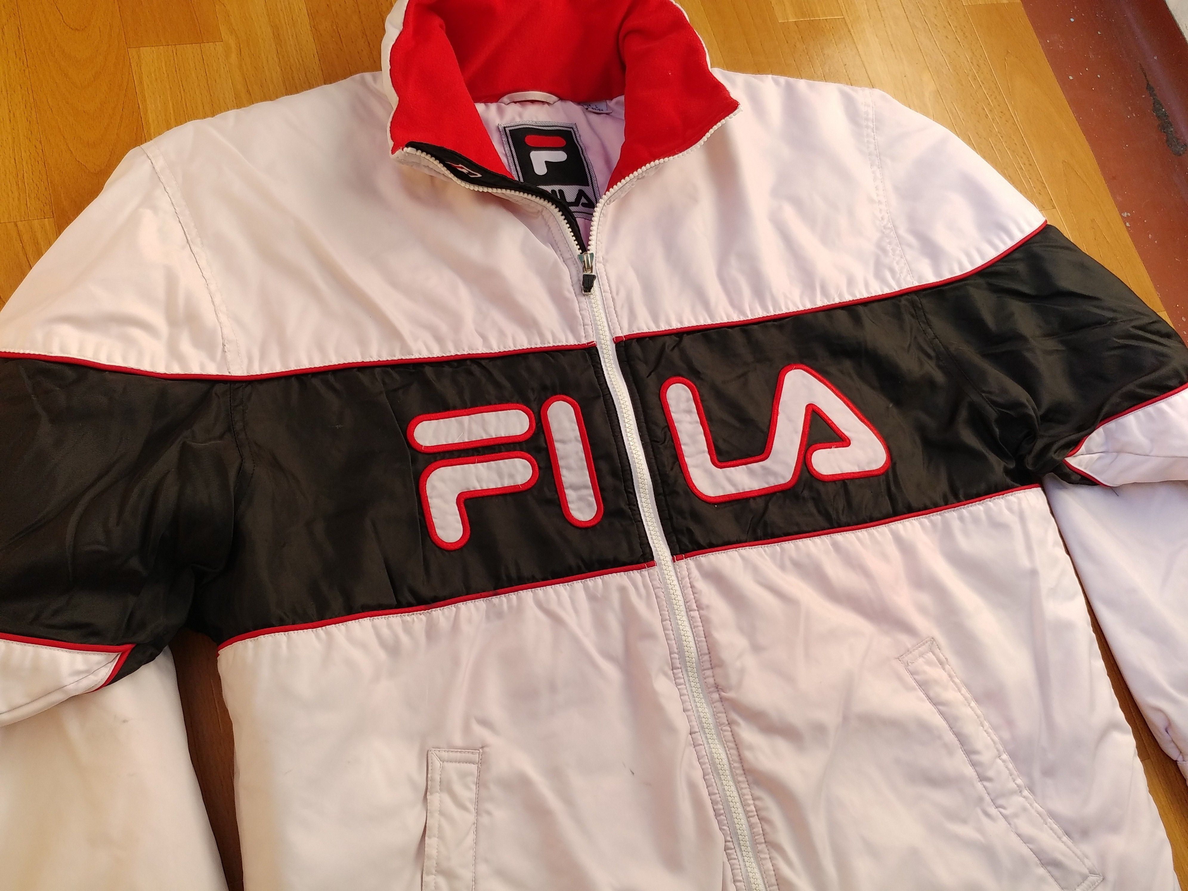 Fila FILA jacket, white, vintage bomber, 90s hip hop, 1990s L Size US L / EU 52-54 / 3 - 6 Thumbnail