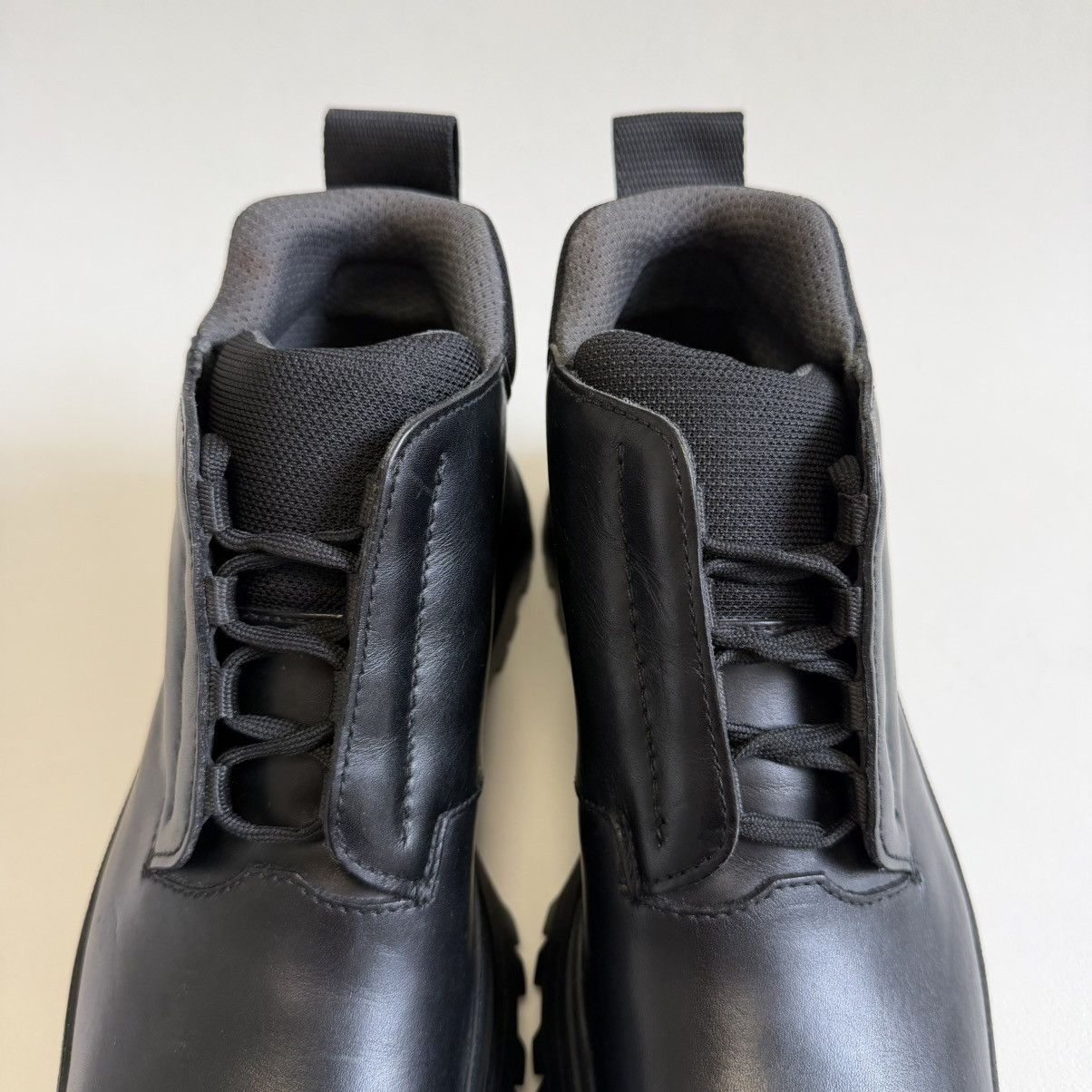 Prada OG Black Leather ‘Brixxen’ Chukka Boots Size US 8.5 / EU 41-42 - 5 Thumbnail