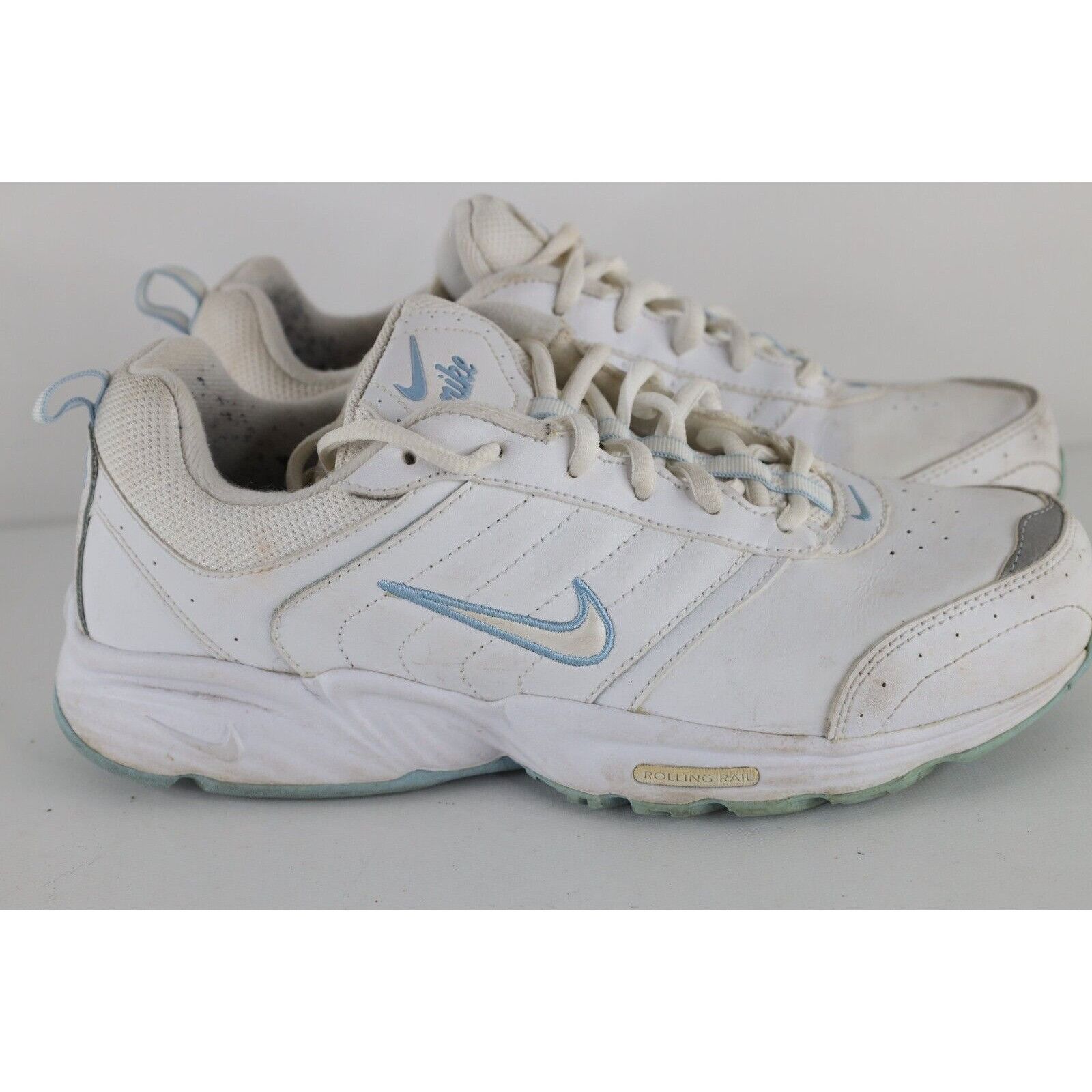 Nike × Vintage Vintage Y2K Nike Distressed Leather Spell Out Shoes Size US 8 / IT 38 - 5 Thumbnail