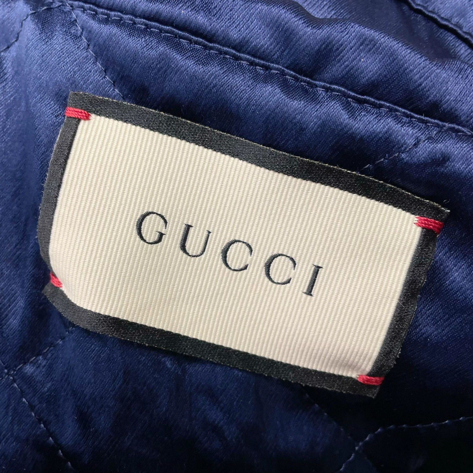 Gucci gucci embroidered purple bomber jacket unisex Size US L / EU 52-54 / 3 - 5 Thumbnail