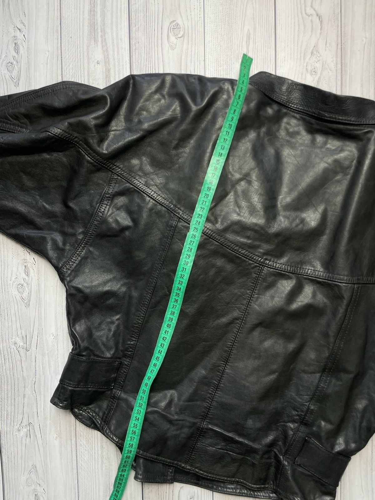Vintage Vintage Leather Jacket black size S/M logo American Biker Size US M / EU 48-50 / 2 - 7 Thumbnail
