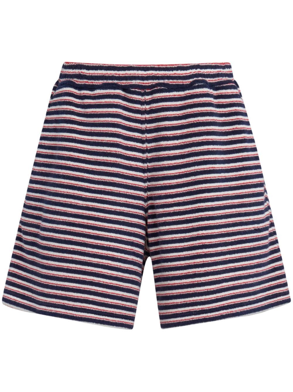 o1w1db10125 Stripe-Print Slip-On Shorts in Multicolor
