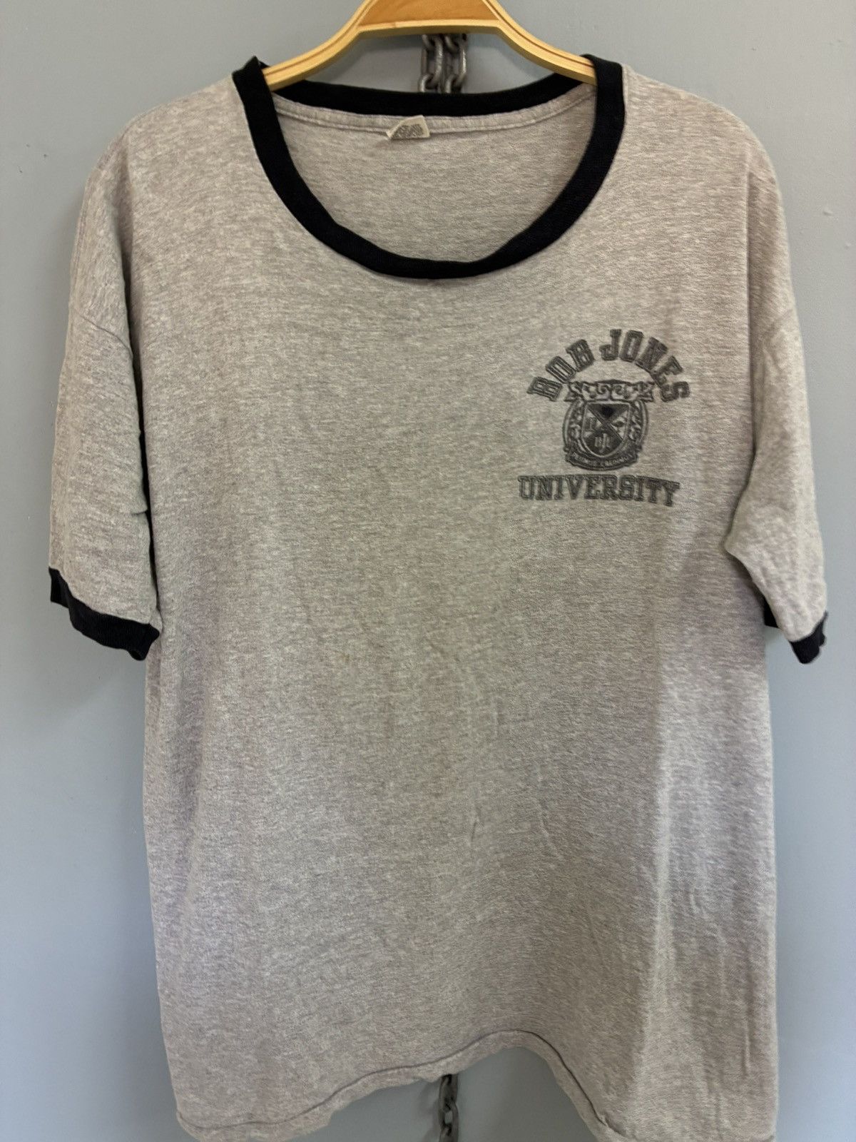 Vintage Vintage 60s Bob Jones University ringer t shirt Size US XL / EU 56 / 4 - 3 Thumbnail