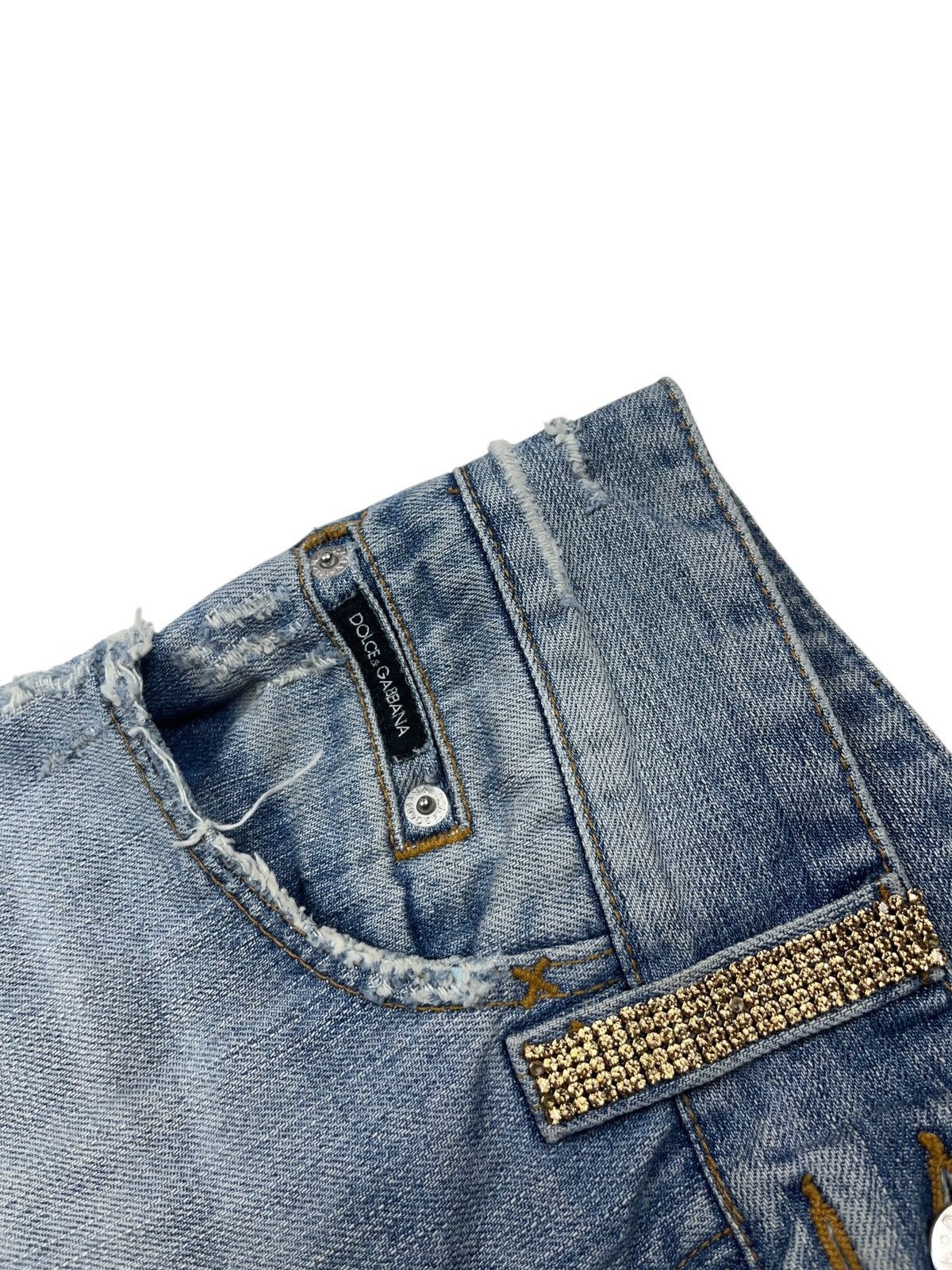 Dolce & Gabbana Vintage Dolce & Gabbana Hollywood Cowboy Distressed Jeans Size 28" / US 6 / IT 42 - 9 Thumbnail