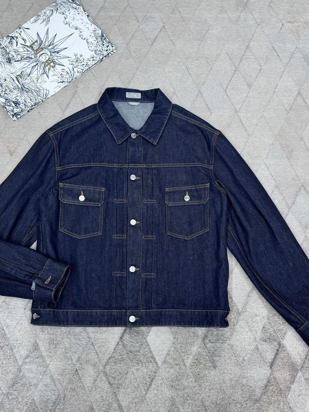 Dior Dior Denim Jacket Size 54 Size US L / EU 52-54 / 3 - 1 Thumbnail