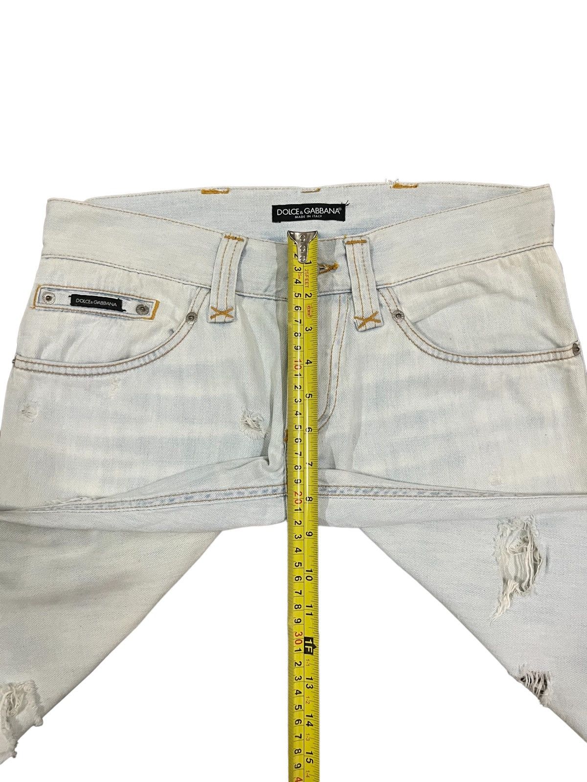 Dolce & Gabbana Dolce & Gabbana Destroyed Grey Bleached Distressed Punk Jean Size US 32 / EU 48 - 15 Thumbnail