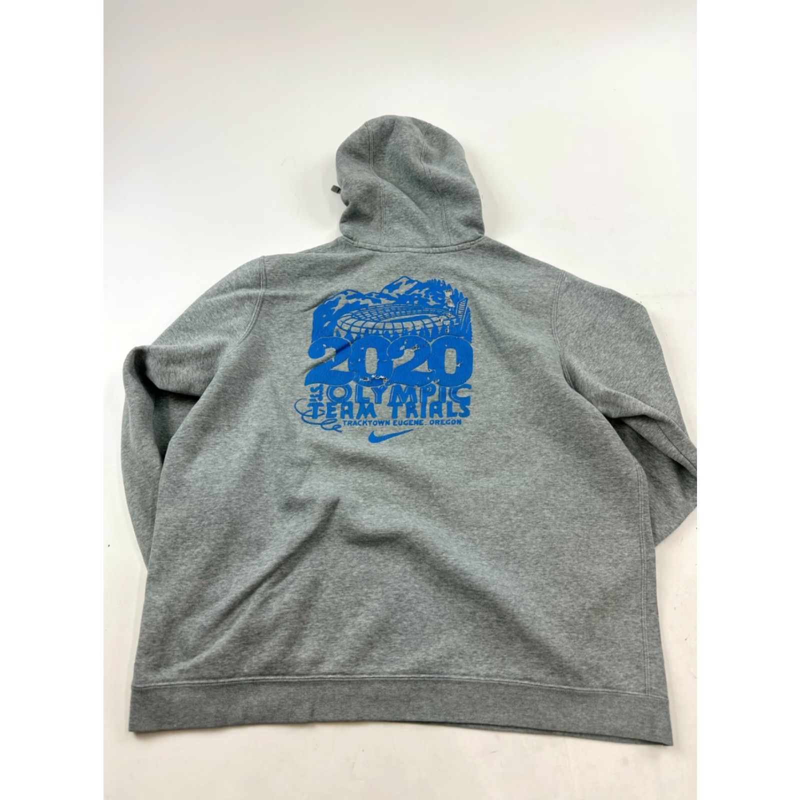 Nike Nike Sweatshirt Hoodie Mens XL Gray USA Olympic Team Trials Tracktown Pullover Size US XL / EU 56 / 4 - 2 Thumbnail