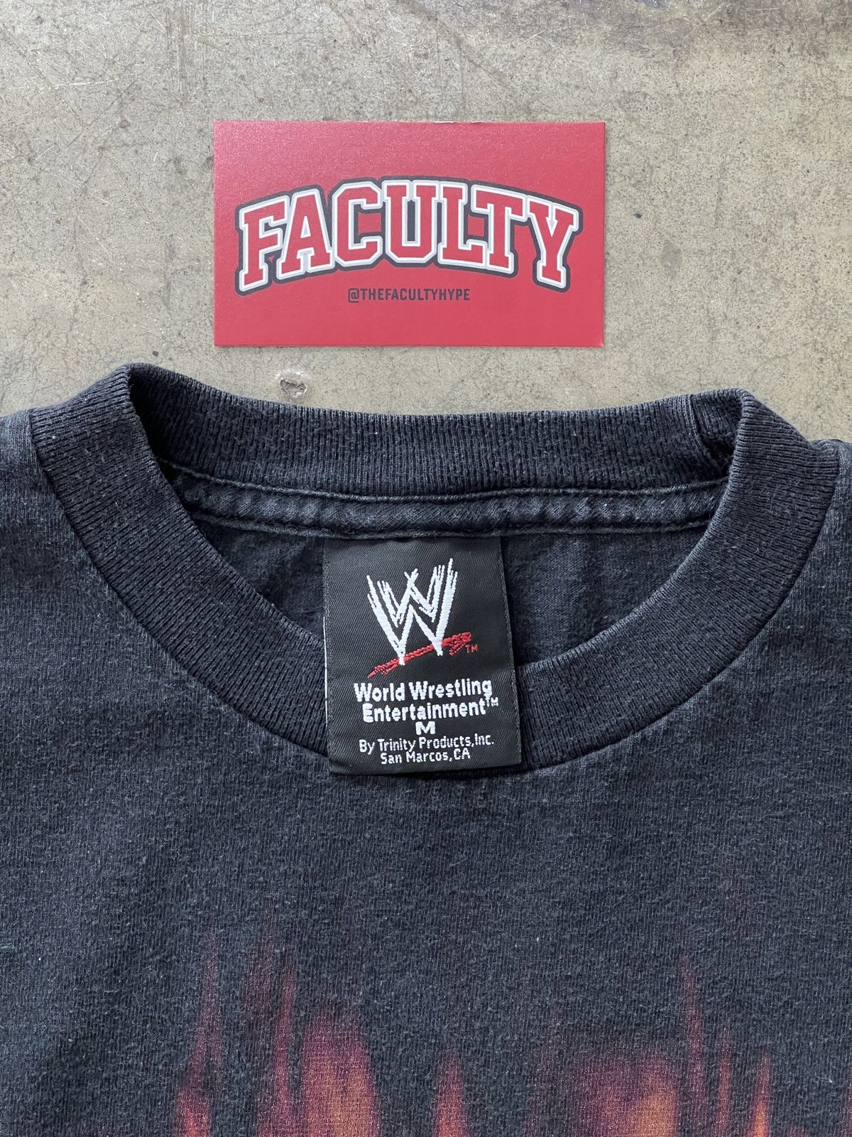 WWE Vintage WWE Undertaker Wrestling Logo Flame Tee Medium Size US M / EU 48-50 / 2 - 3 Thumbnail