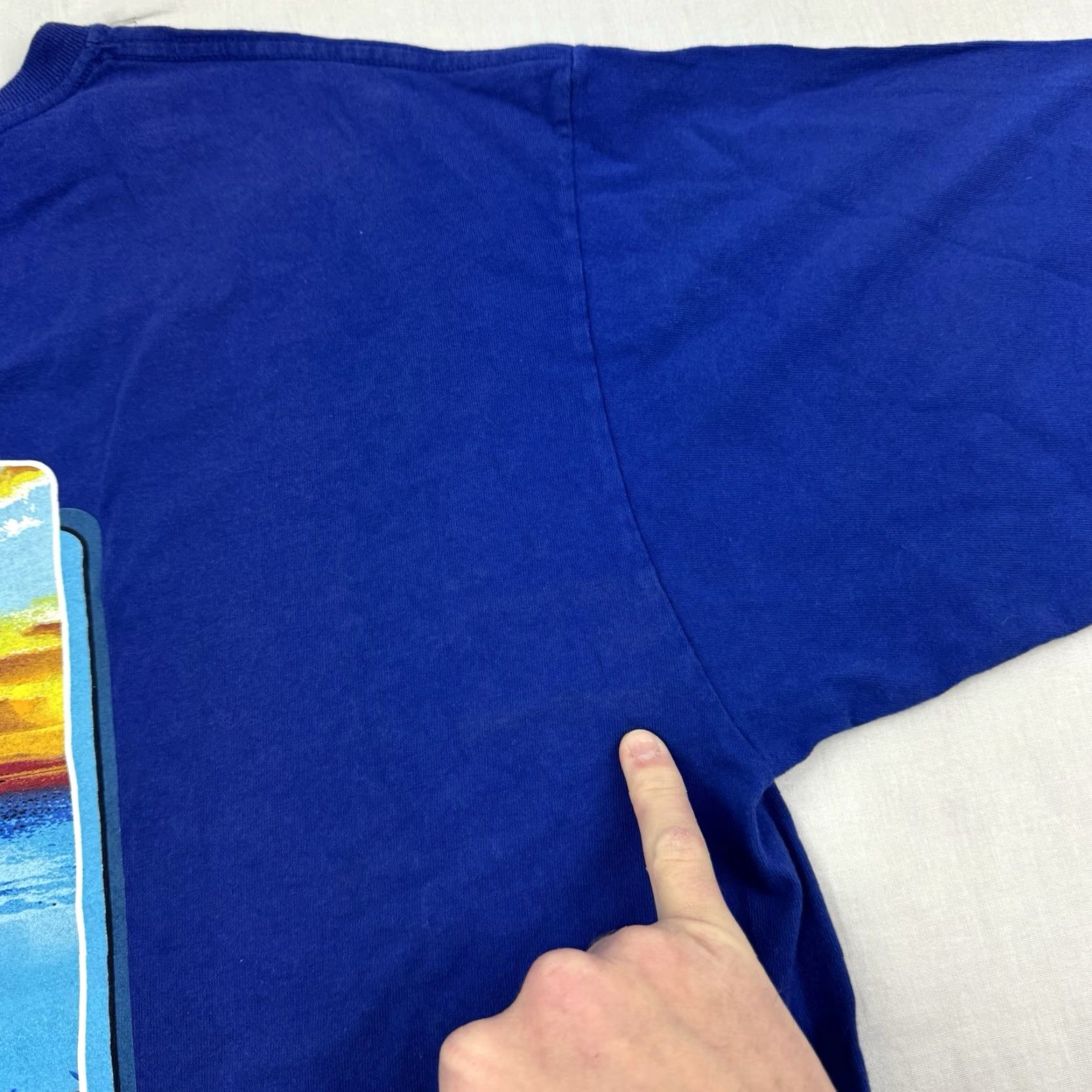 Speedo VINTAGE Speedo T-Shirt Adult XL Blue Ocean Nature Beach 90s Y2K Size US XL / EU 56 / 4 - 3 Thumbnail