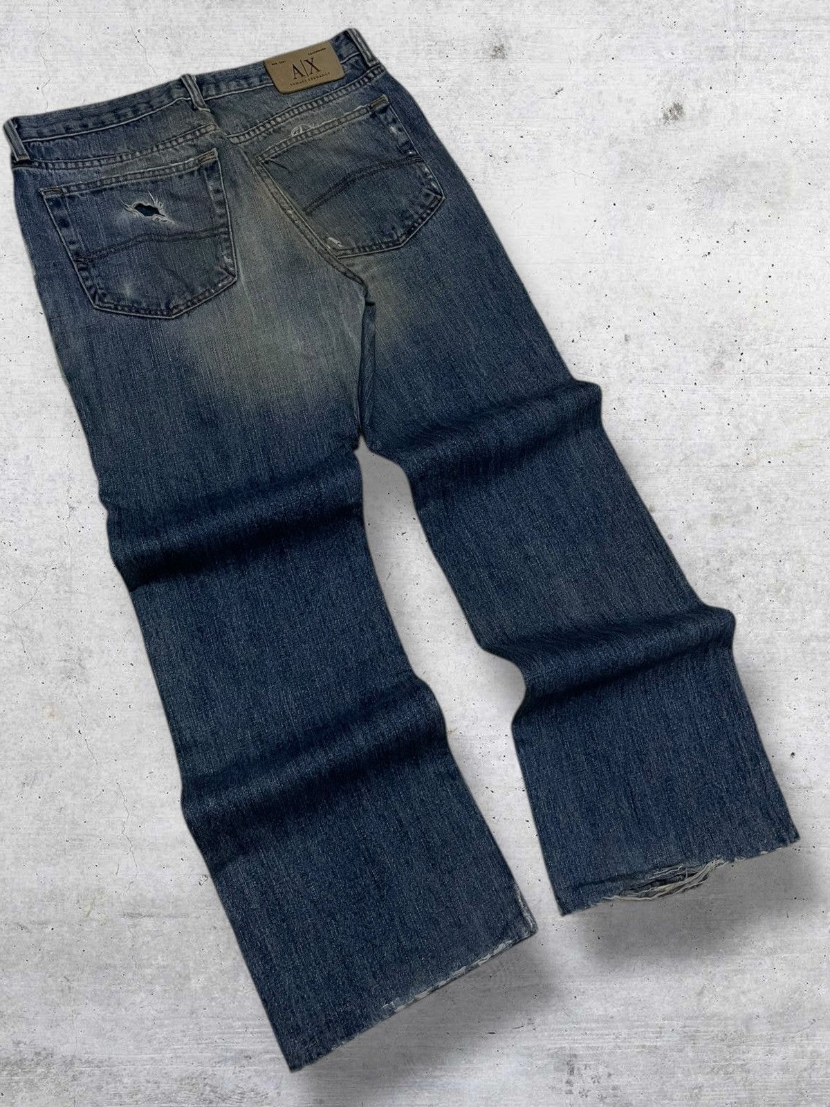 Armani Exchange VINTAGE ARMANI EXCHANGE FAMOUS DESIGNER DISTRESSED MUDWASH Size US 30 / EU 46 - 10 Thumbnail