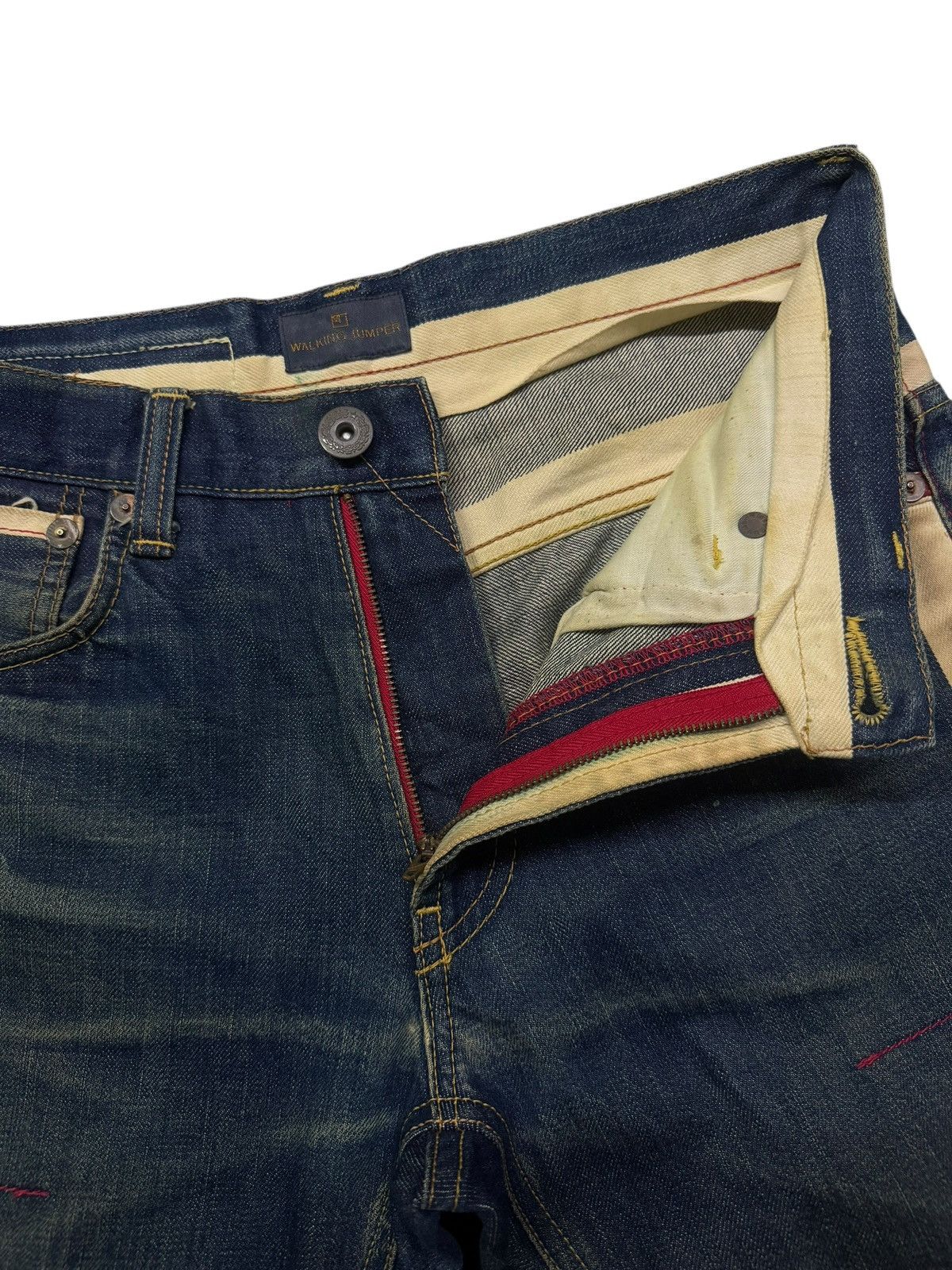 Hysteric Glamour Vintage Walking Jumper by Bobson Japanese Denim Side Stripe Size US 31 - 11 Thumbnail