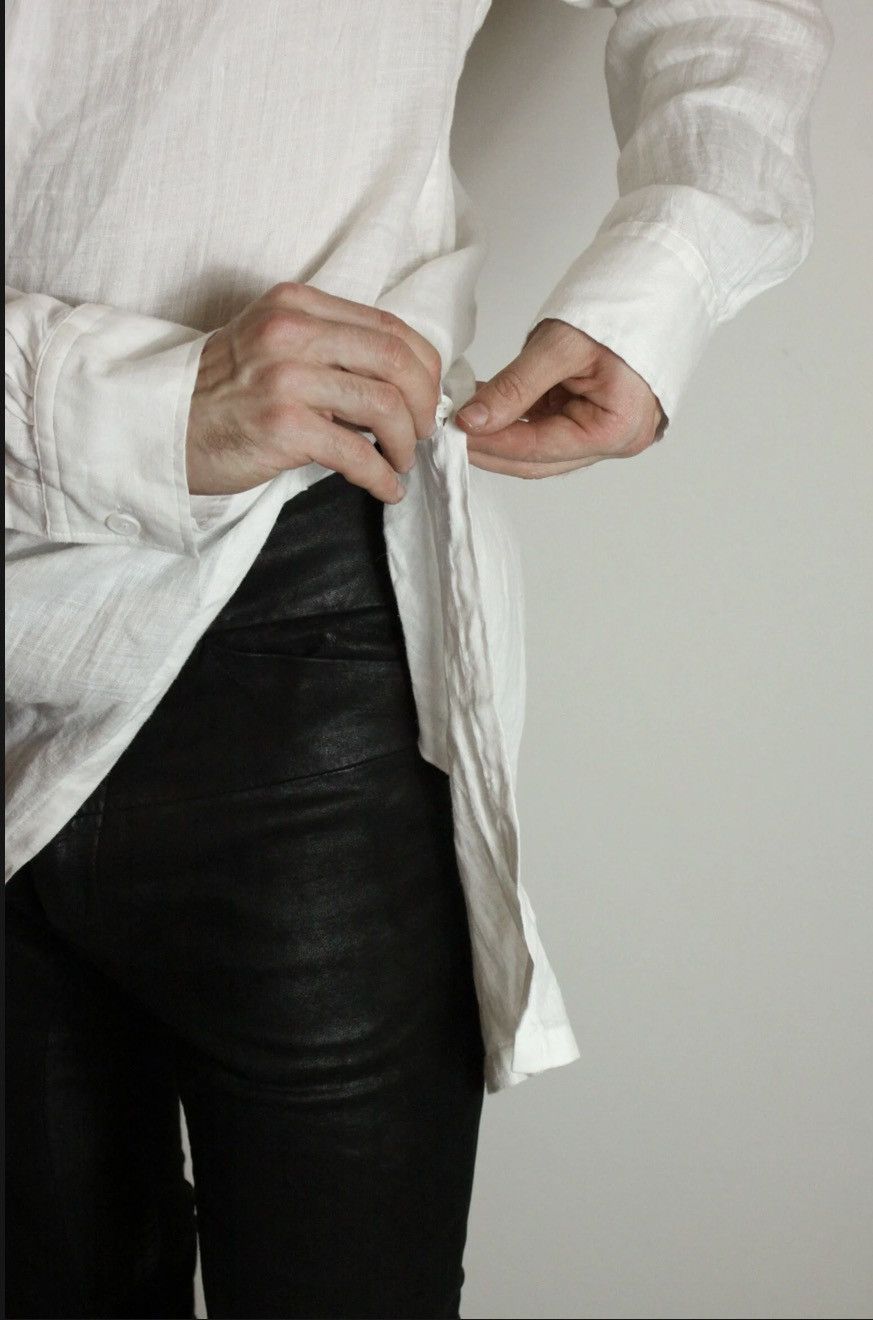 Yohji Yamamoto Yohji Yamamoto SS16 Replica (SS94) Long Linen Shirt Size US L / EU 52-54 / 3 - 8 Thumbnail