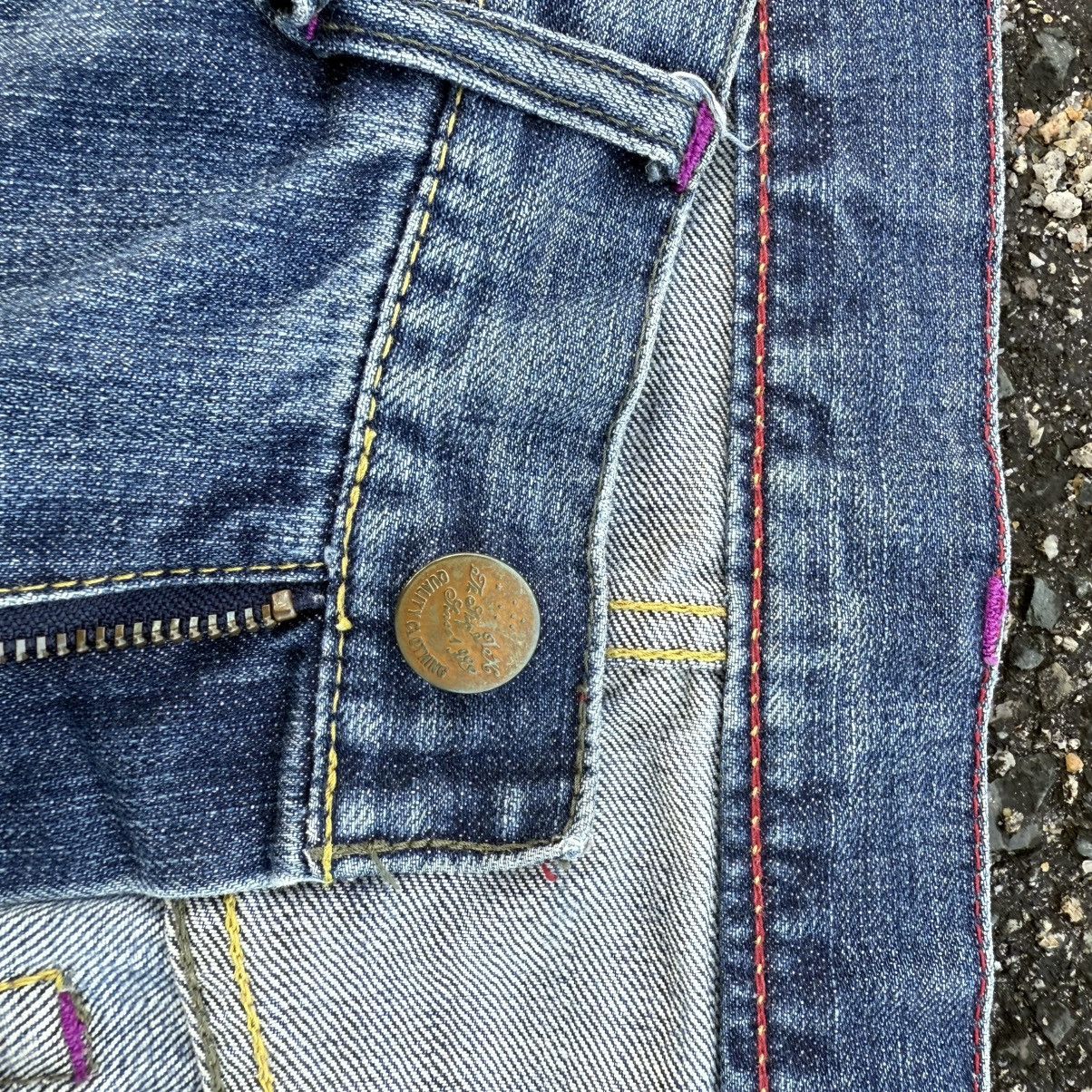 Takeo Kikuchi W35 Vintage takeo kikichi denim jean faded pants Size US 35 - 10 Thumbnail