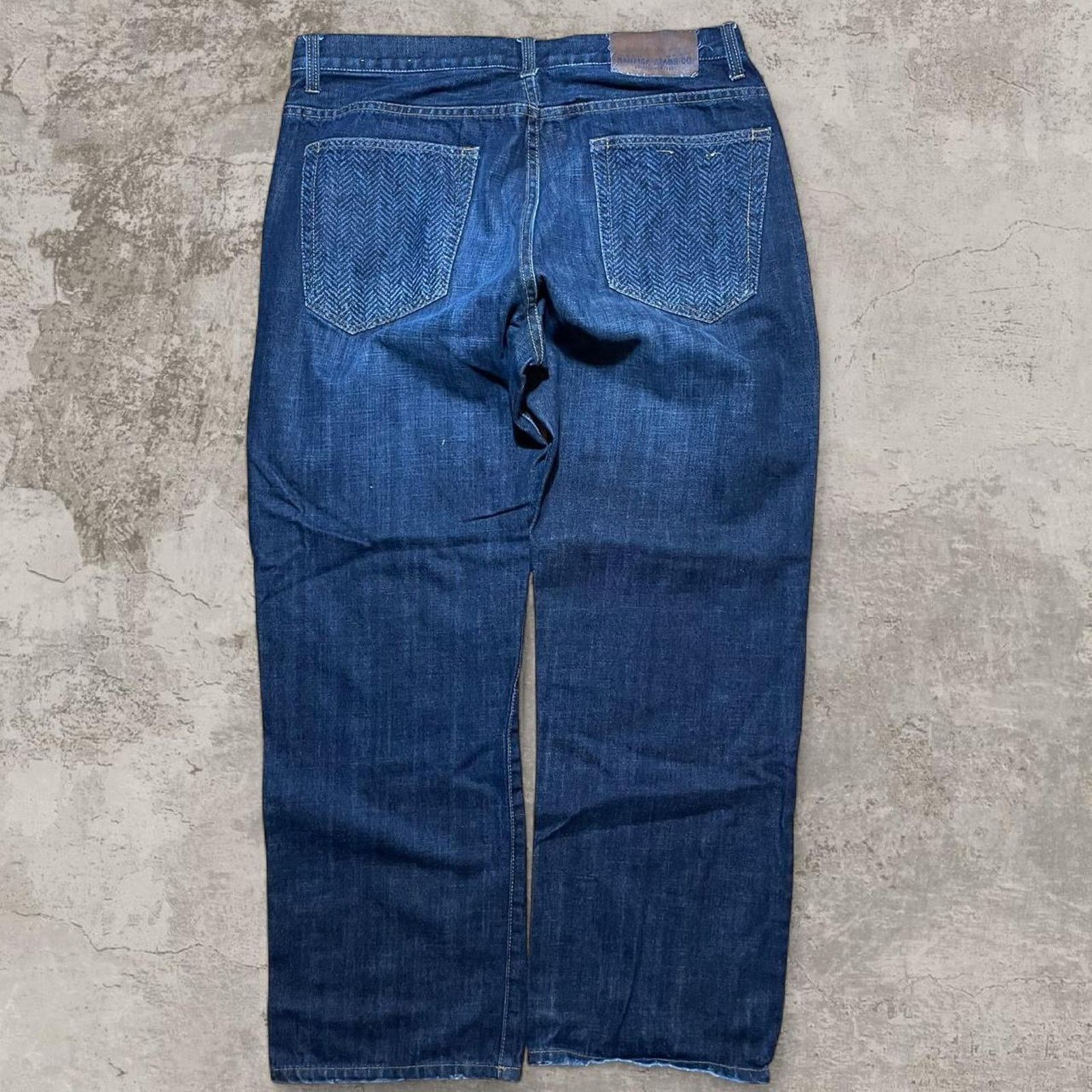 Nautica 2000s Baggy Náutica Jeans dope back pocket designs 36x30 Size US 36 / EU 52 - 1 Thumbnail