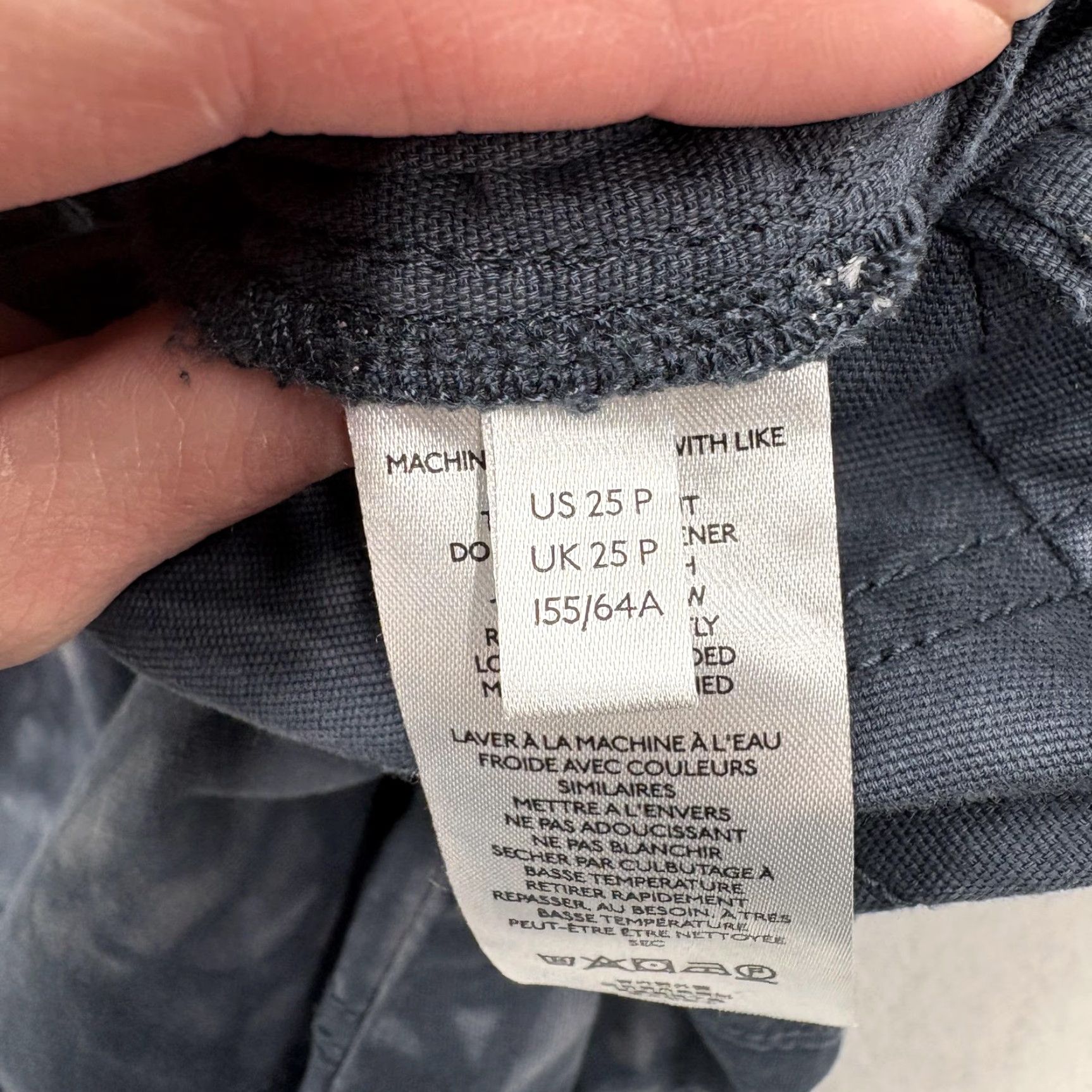 Anthropologie Anthropologie The Wanderer Overalls Womens 25P Petite Gray Tie Dye Twill Boho Size 42" / US 20 - 4 Thumbnail