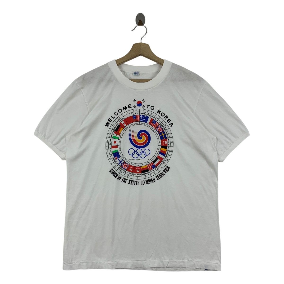 USA Olympics × Vintage Vintage OLYMPICS SEOUL KOREA 1988 printed logo tee Size US M / EU 48-50 / 2 - 1 Thumbnail