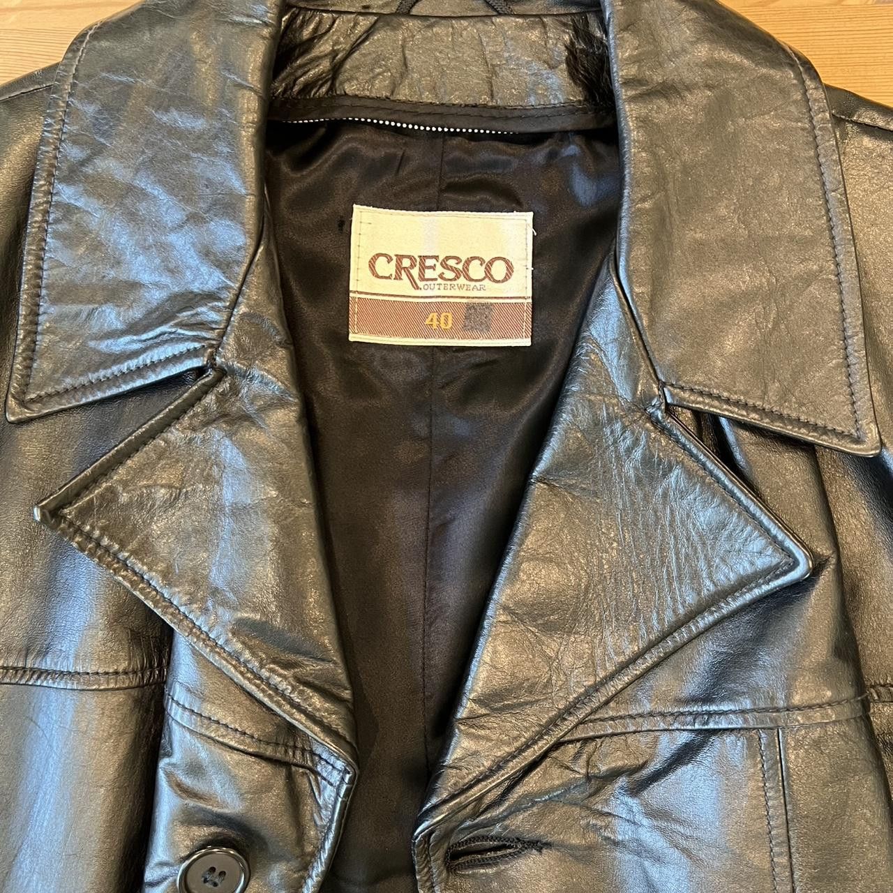 Other Men's Black Leather Jacket Vintage Size L/40 Size US L / EU 52-54 / 3 - 3 Thumbnail