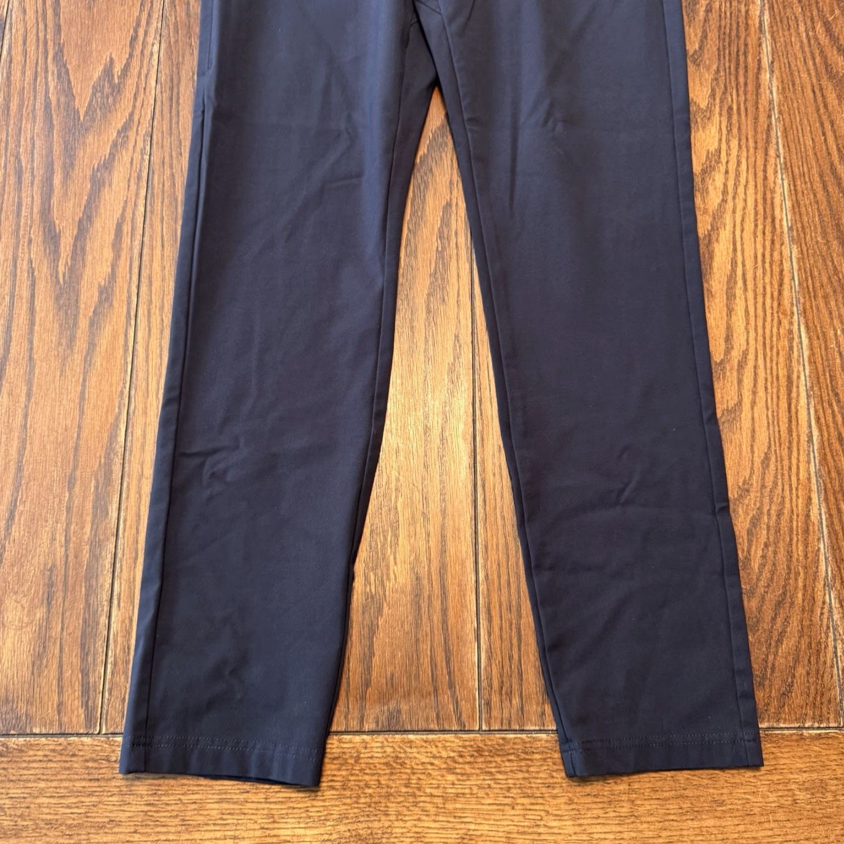 Vintage BYLT Premium Basics Pants Mens 33 Tall Navy Blue Everyday Pant 2.0 Regular Rise 10 Zip Button Chino Pockets Knit Stretch Casual Business Travel Size US 33 - 2 Thumbnail