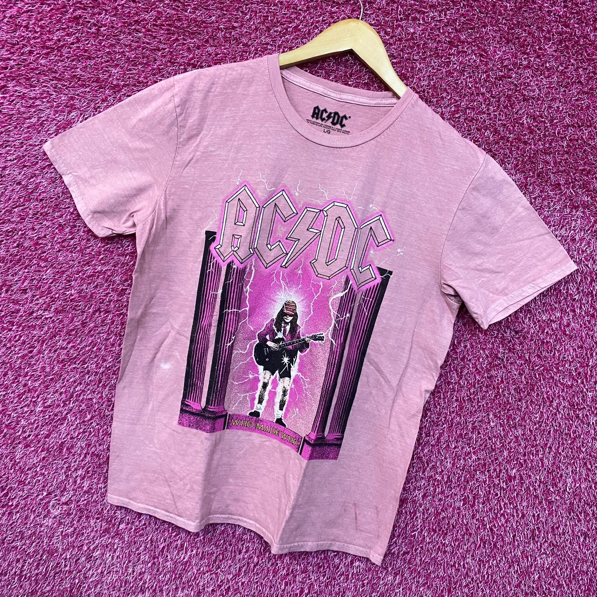 AC/DC AC/DC Who Made Who Album Art Bedazzled Hard Rock Band Tee la Size US L / EU 52-54 / 3 - 3 Thumbnail