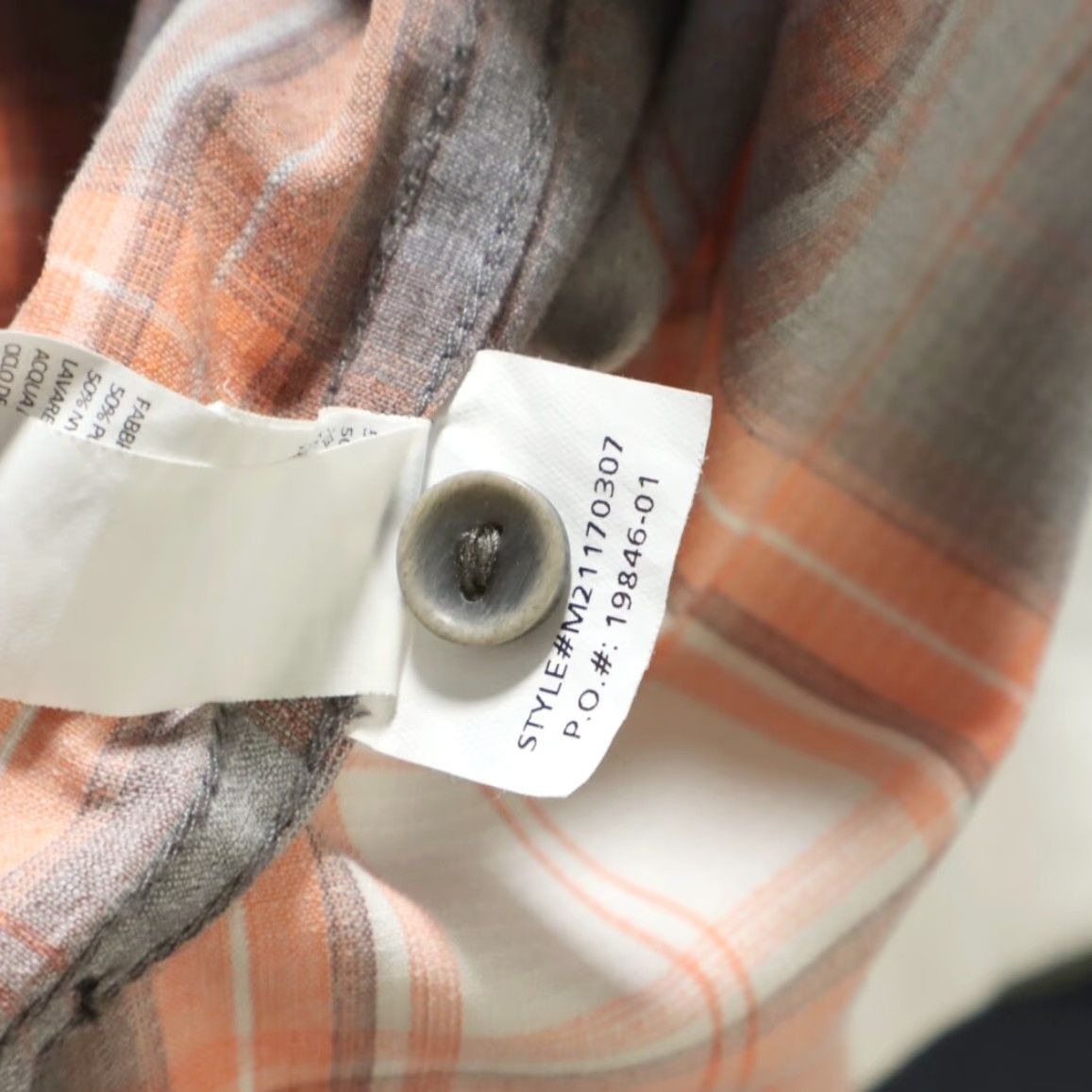 Prana **Prana Ascension Nylon Plaid Long Sleeve Button Up Shirt Peach Men's L** User: **Prana Ascension Plaid Long Sleeve Button Up Shirt - Men's L, Peach** Size US L / EU 52-54 / 3 - 6 Thumbnail