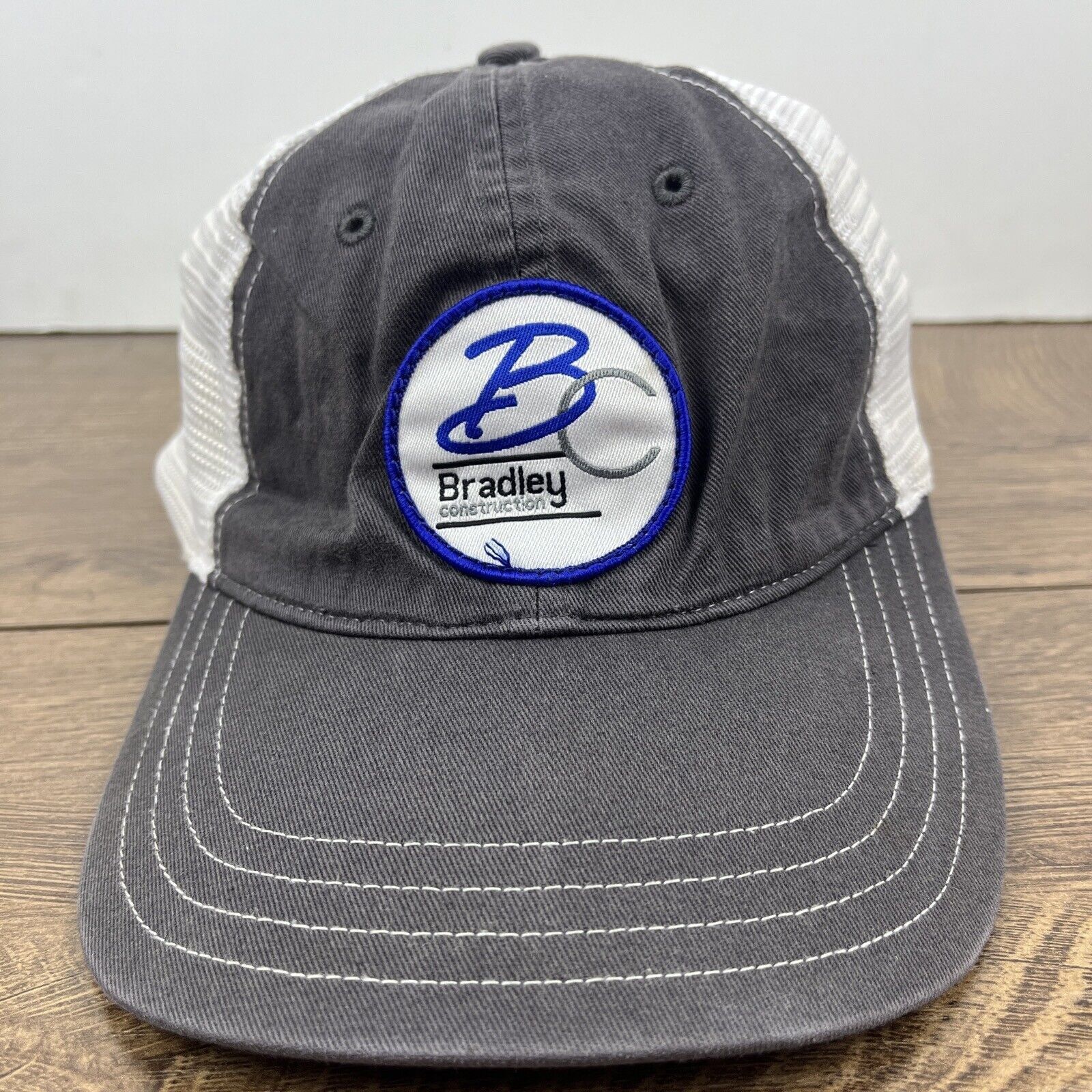 Other Bradley Construction Hat Bradley Gray Hat Adjustable Adult S Size ONE SIZE - 3 Thumbnail