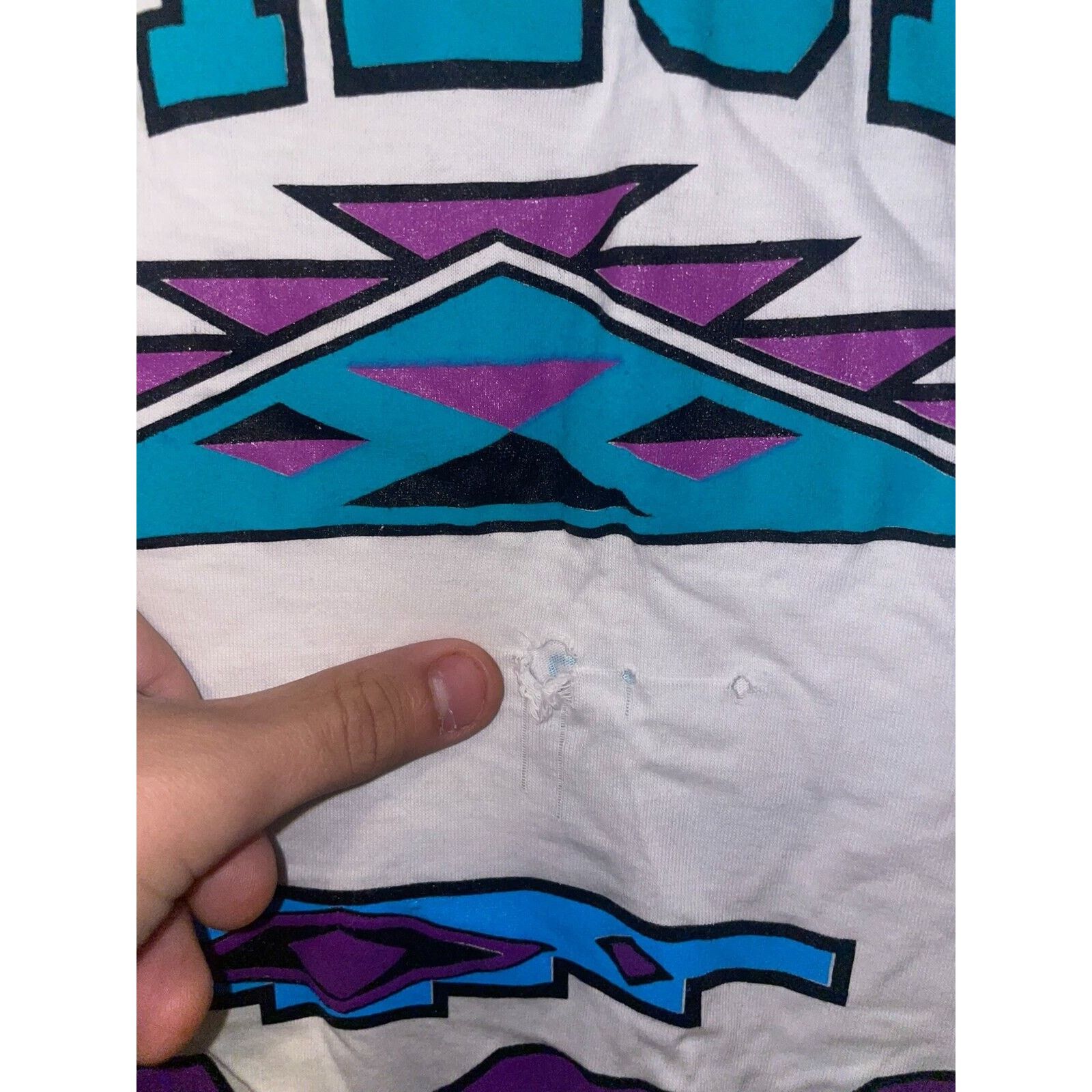 Jerzees Vintage Misprint Arizona Taos Las Vegas Sample White Tee Size US M / EU 48-50 / 2 - 4 Thumbnail