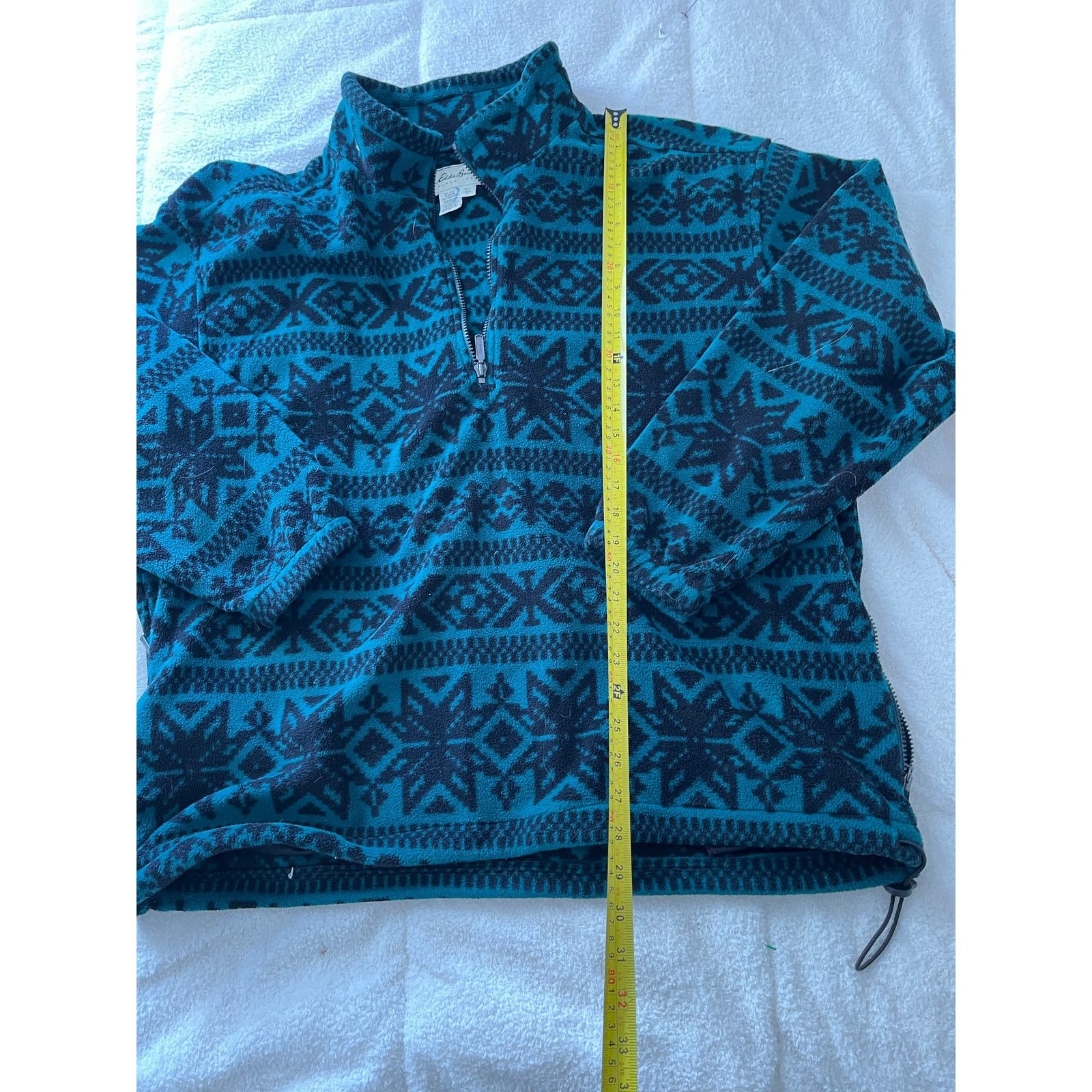 Eddie Bauer Vtg Eddie Bauer jacket polartec Mens XL Green Fair Isle Size US L / EU 52-54 / 3 - 4 Thumbnail