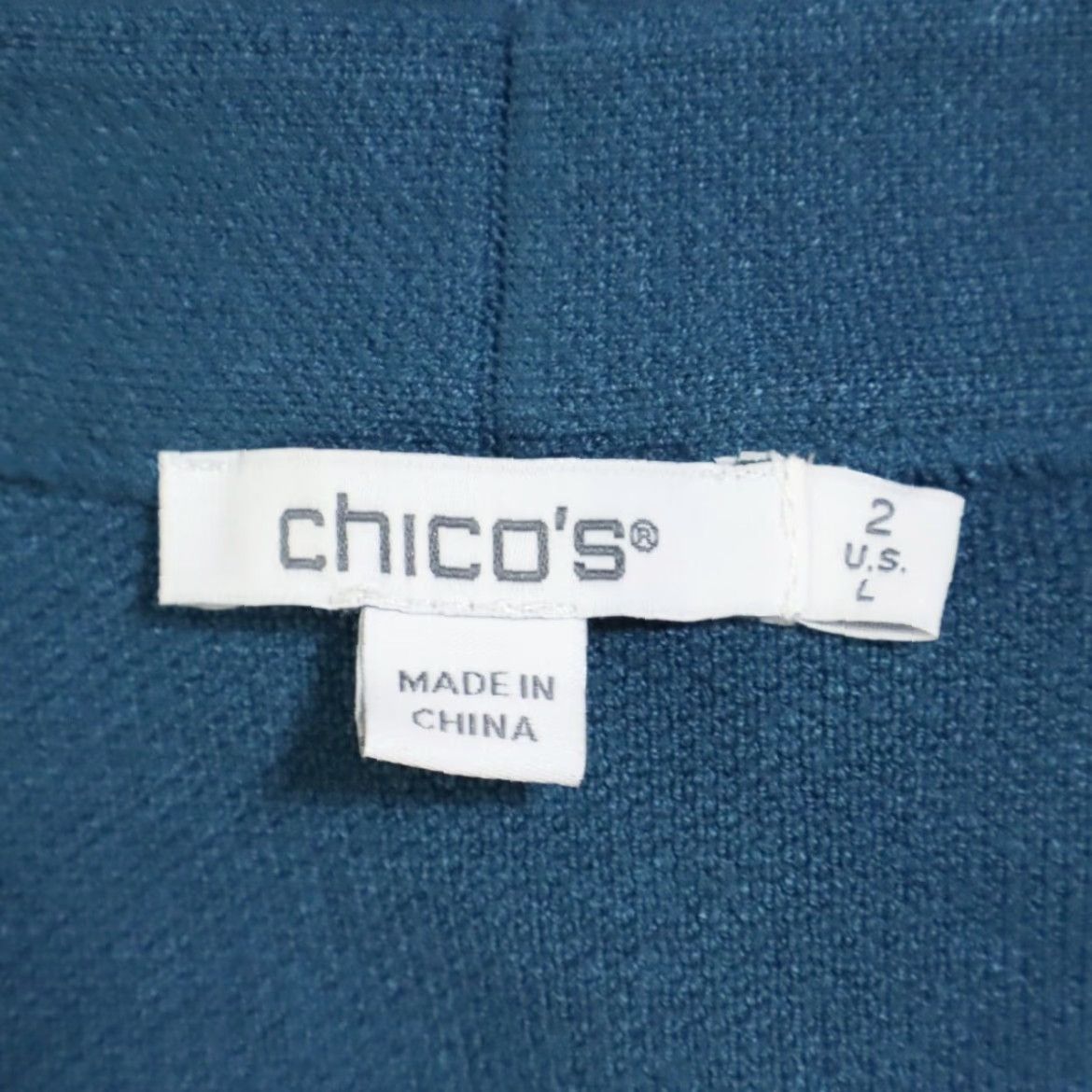 Vintage Chicos Cardigan Annalise Embroidered Solid Long Sleeve Teal Women's 2 Shirt Sweater Vintage N/A Size XS / US 0-2 / IT 36-38 - 5 Thumbnail