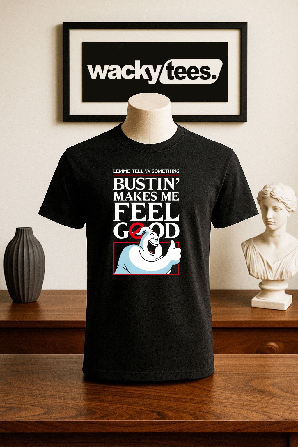 Other Bustin Makes Me Feel Good Ghost Parody Graphic Tee Shirt Size US L / EU 52-54 / 3 - 1 Thumbnail