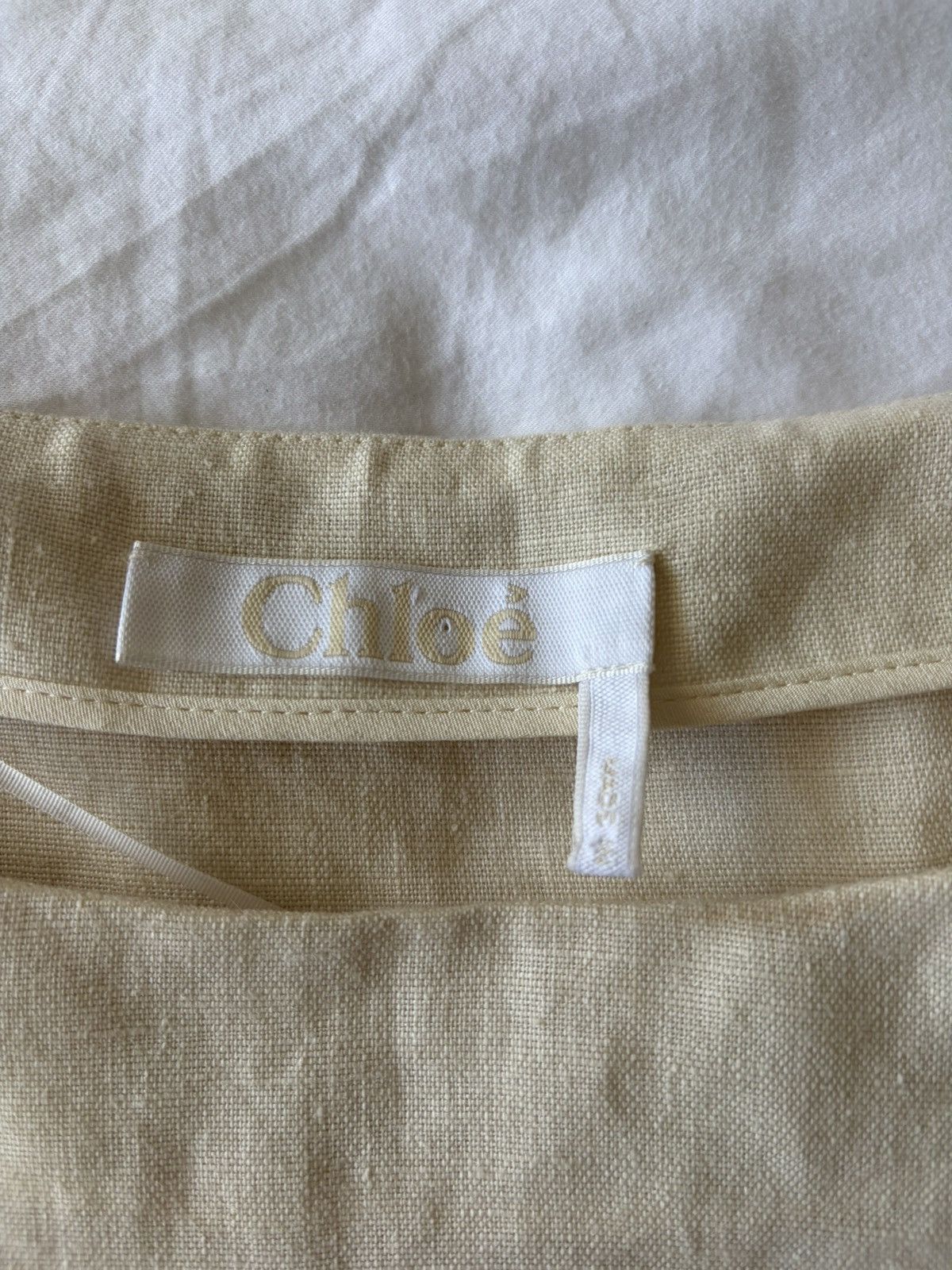 Chloe Chloe puff sleeve linen crop top Size S / US 4 / IT 40 - 7 Thumbnail
