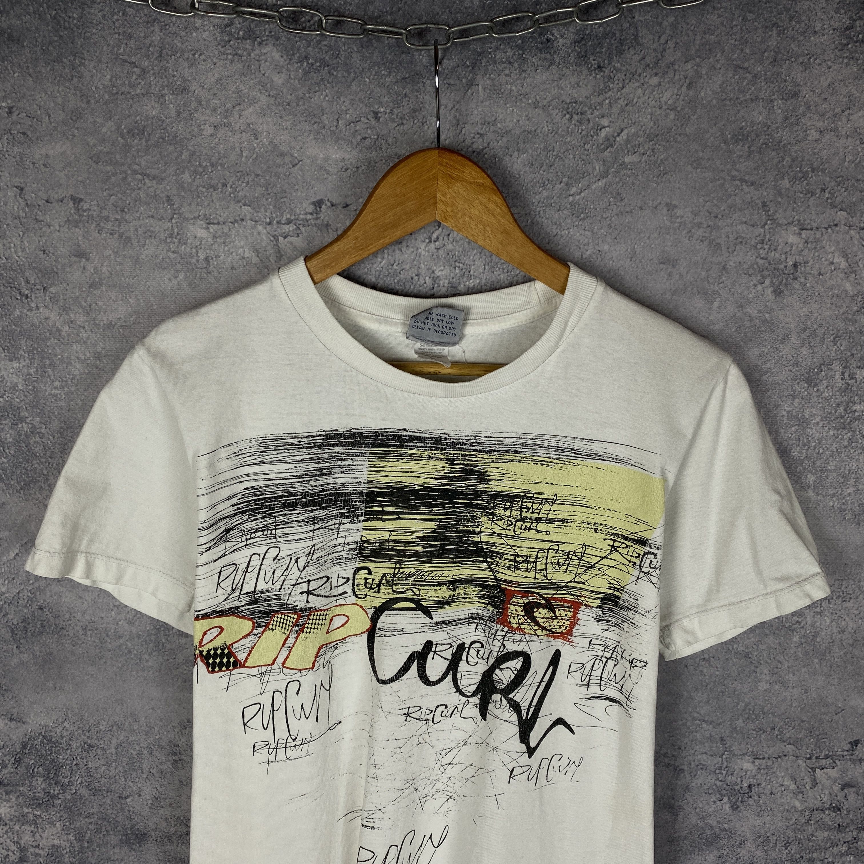 Rip Curl Rip Curl Tee Men's Size M White Short Sleeve Size US M / EU 48-50 / 2 - 2 Thumbnail