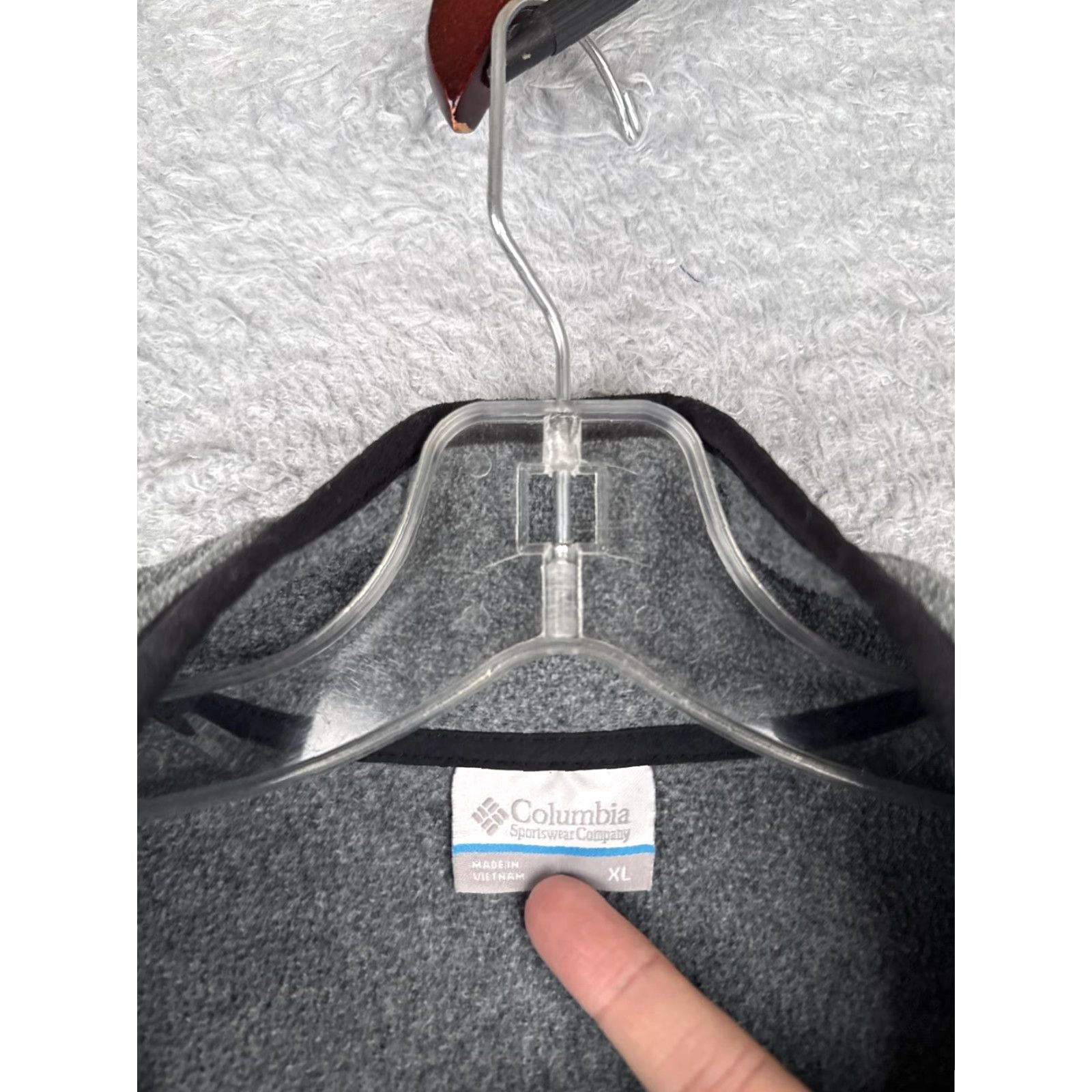 Black Halo Columbia Fleece Pullover Mens XL Gray Black Colorblock Pockets Mock Neck Half Snap XM0671 Sweatshirt Outdoor Winter Size US XL / EU 56 / 4 - 6 Thumbnail