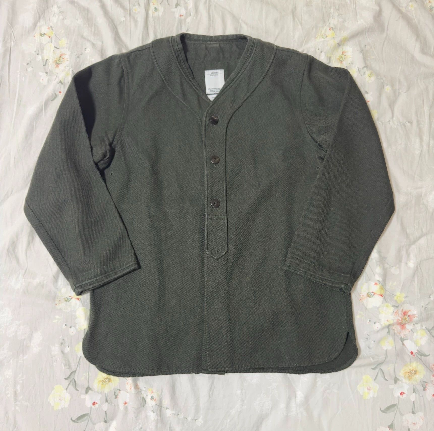Visvim visvim 17aw dugout shirt wool-linen dark gray S Size US S / EU 44-46 / 1 - 1 Thumbnail