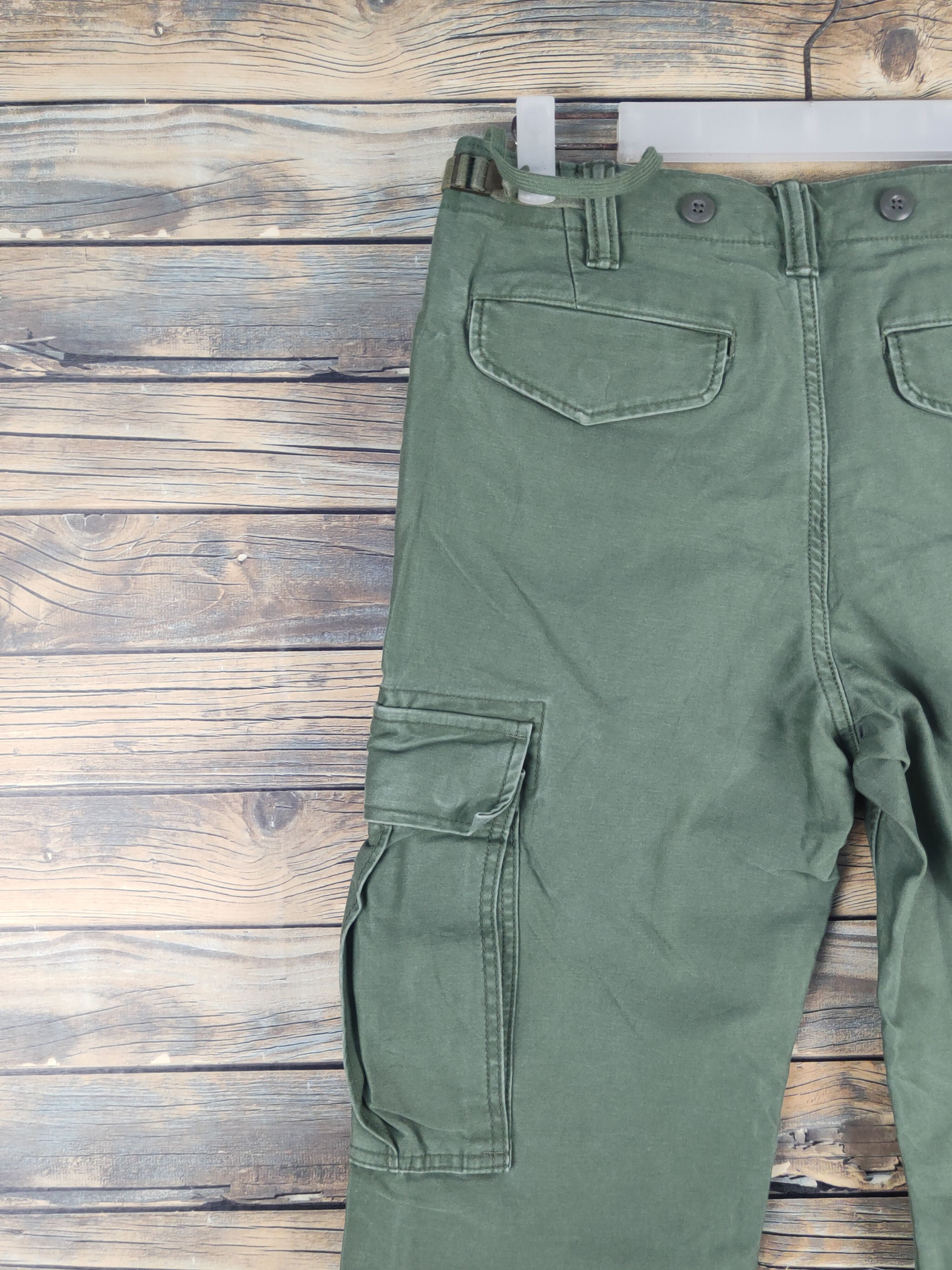 Japanese Brand DL Gap Green Multipocket Tactical Cargo Pants #1576 Size US 29 - 8 Thumbnail