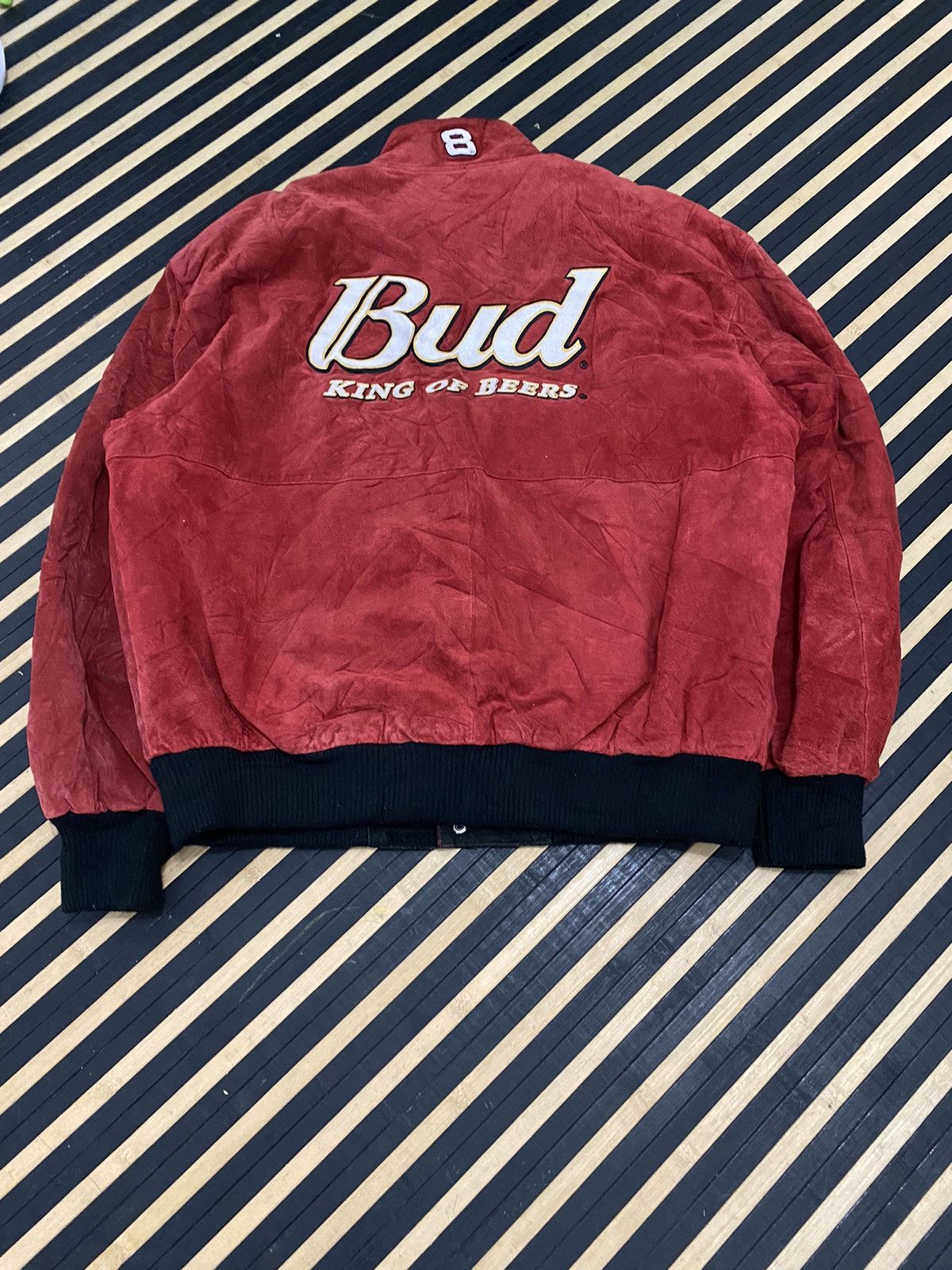 Jeff Hamilton × NASCAR Jeff Hamilton Winston Cup Series Suede Leather Varsity Size US XL / EU 56 / 4 - 4 Thumbnail