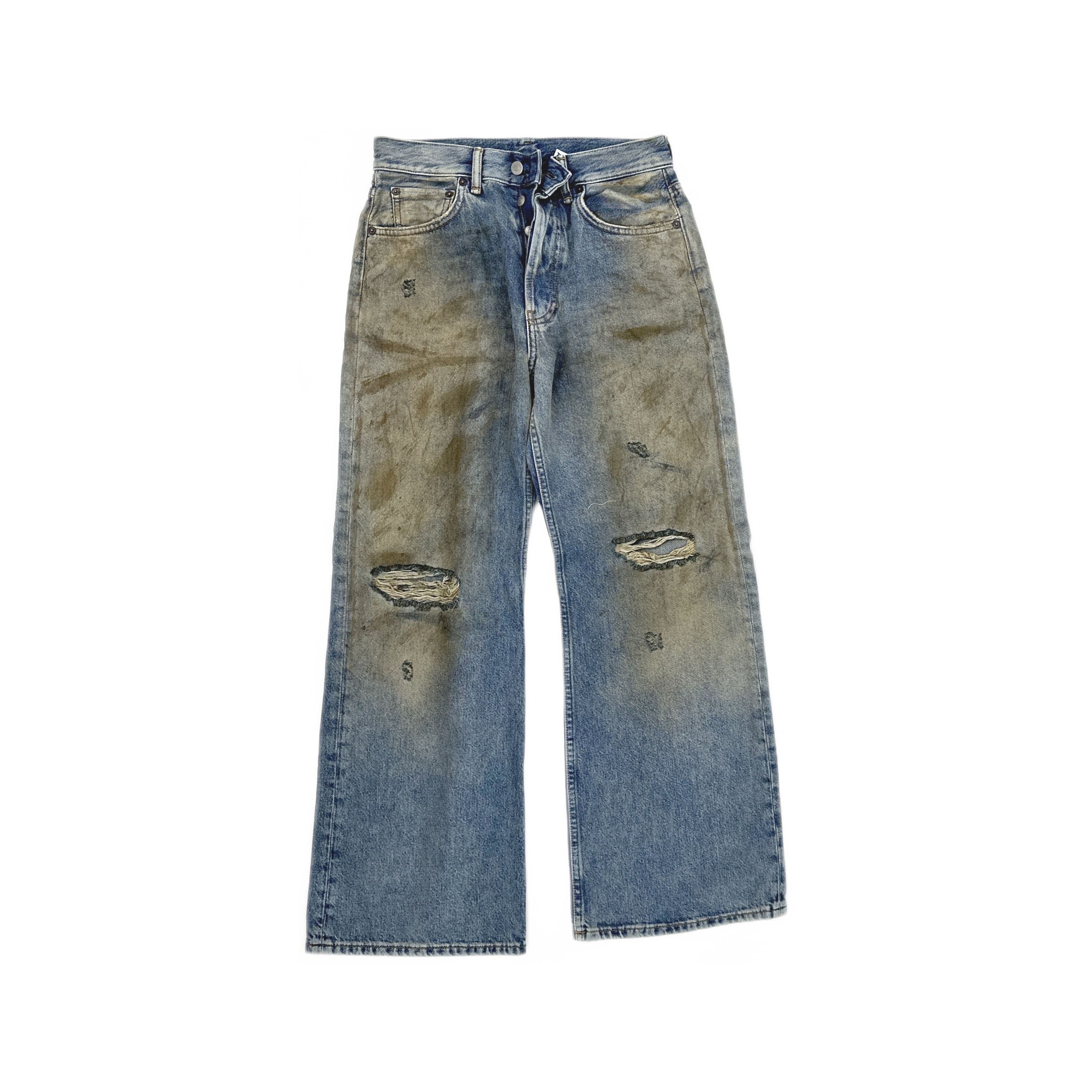 Acne Studios Acne Studios Distressed Wide Leg Jeans Size 26 Size 26" / US 2 / IT 38 - 1 Thumbnail