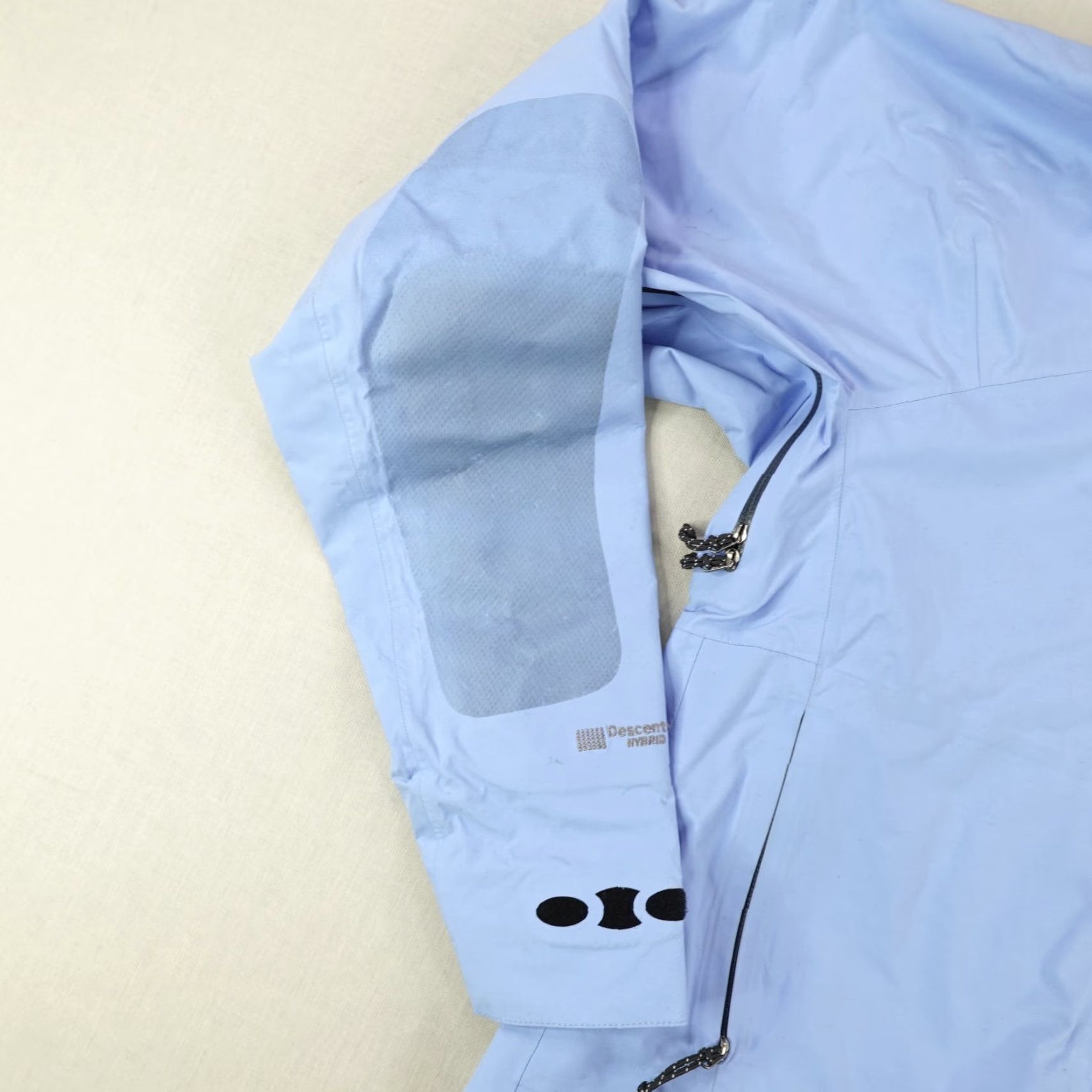 Mountain Hardwear VINTAGE Mountain Hardwear Jacket Women Medium Blue Descent DT Hybrid Fleece Shell Hooded Water Resistant Windproof Pockets 90s? Size M / US 6-8 / IT 42-44 - 6 Thumbnail