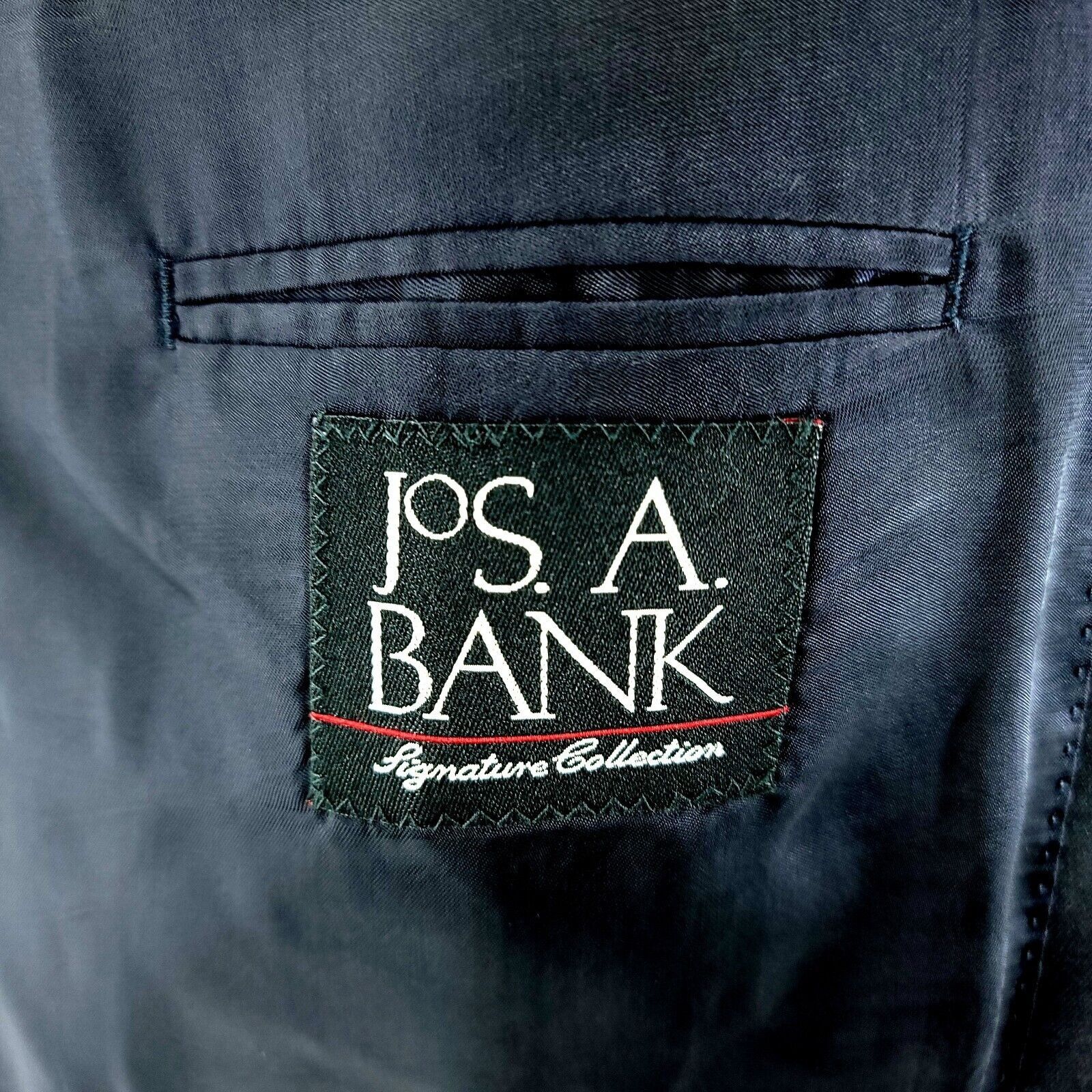 Jos. A. Bank Jos A Bank Signature Collection Wool 2 Gold Button Blazer 44 Size 44L - 8 Thumbnail