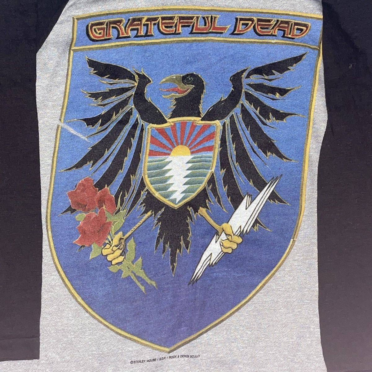 image of Vintage Grateful Dead Half Sleeve Tee in Grey, Men's (Size Medium)