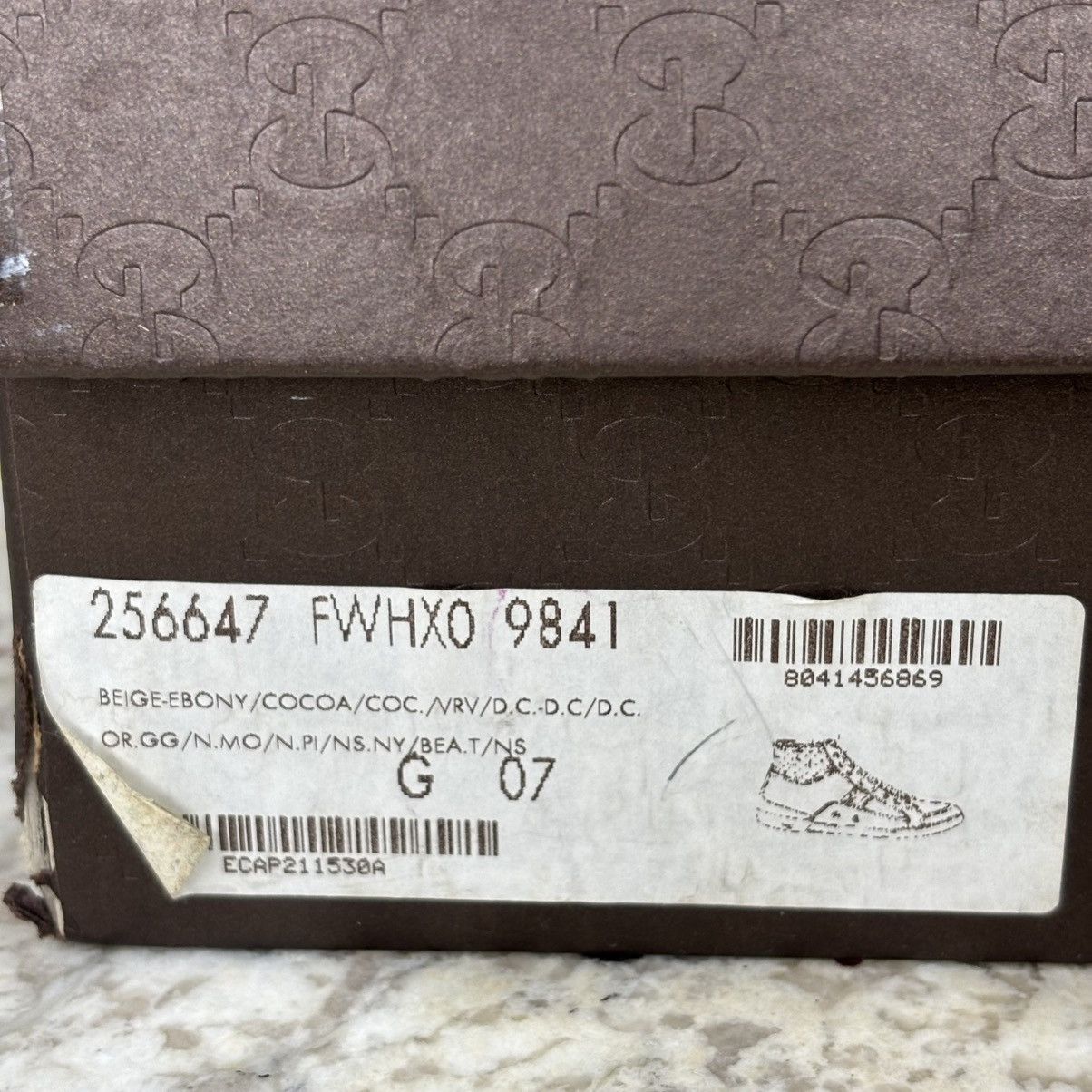 Gucci Size 7-Gucci California Striped High 'Beige Ebony' clean W/B Size US 7 / EU 40 - 18 Thumbnail