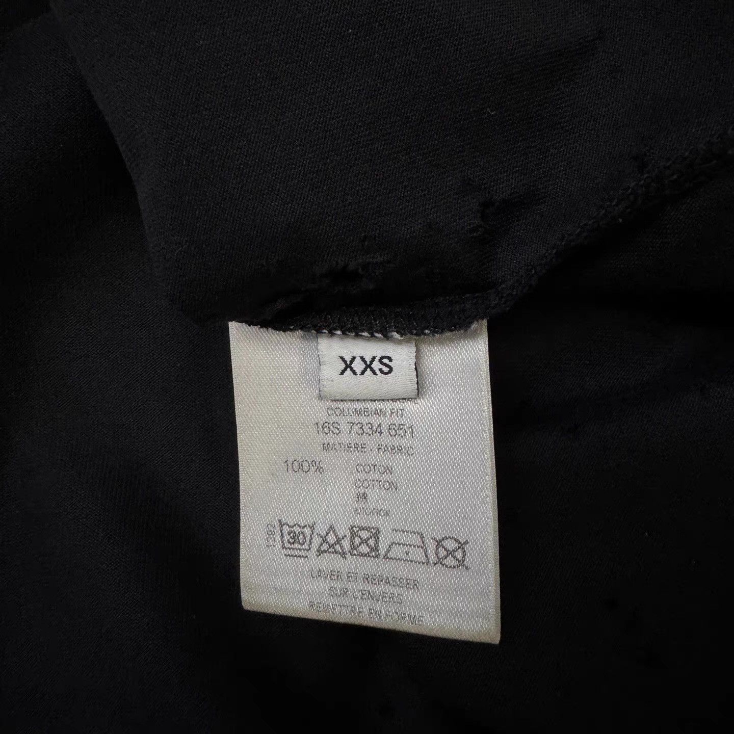 Givenchy Givenchy Black Distressed Ripped Short Sleeve Q10 Size US XXS / EU 40 - 2 Thumbnail
