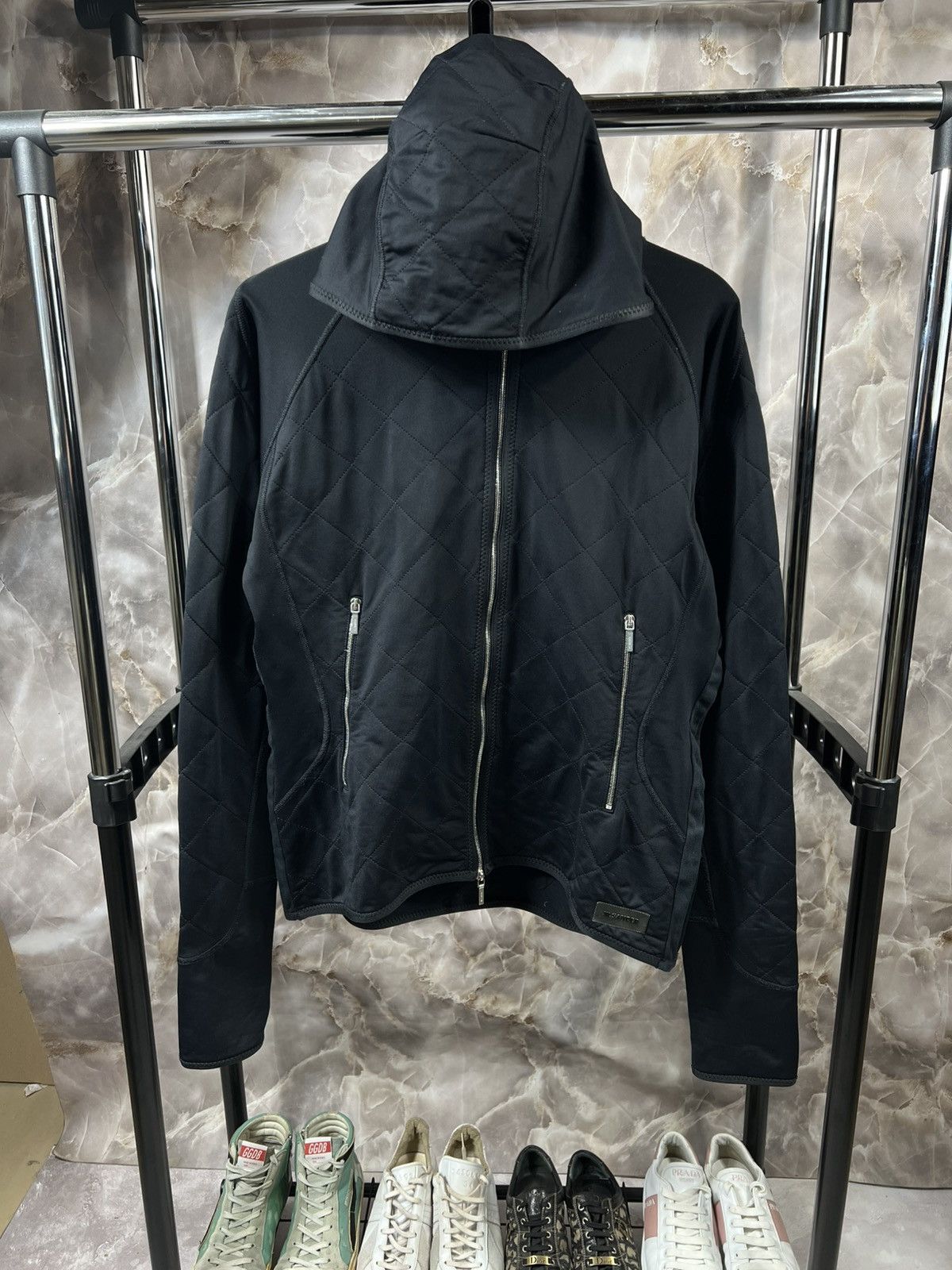 Vintage Jil Sander Patch Double Zip Hoodie