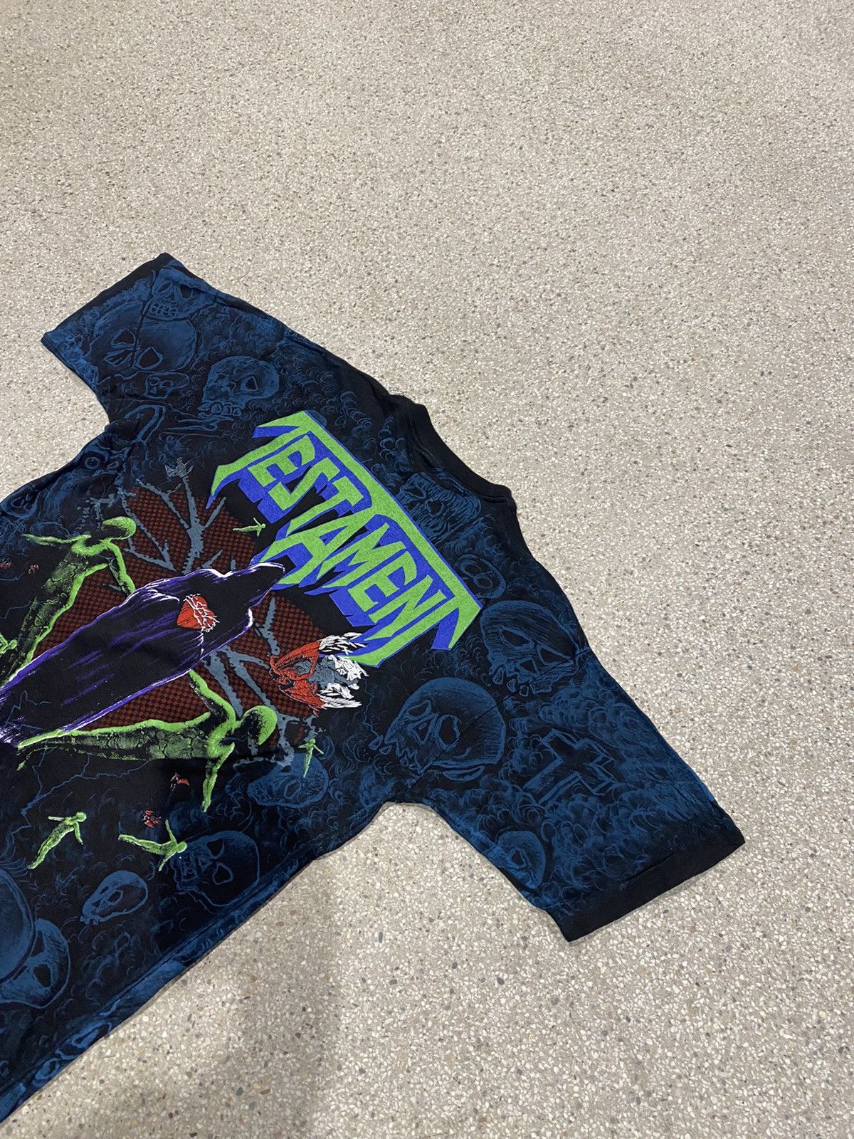 Band Tees × Vintage Vintage Testament Oveprinted Like Kanye Has Tee Size US XL / EU 56 / 4 - 13 Thumbnail
