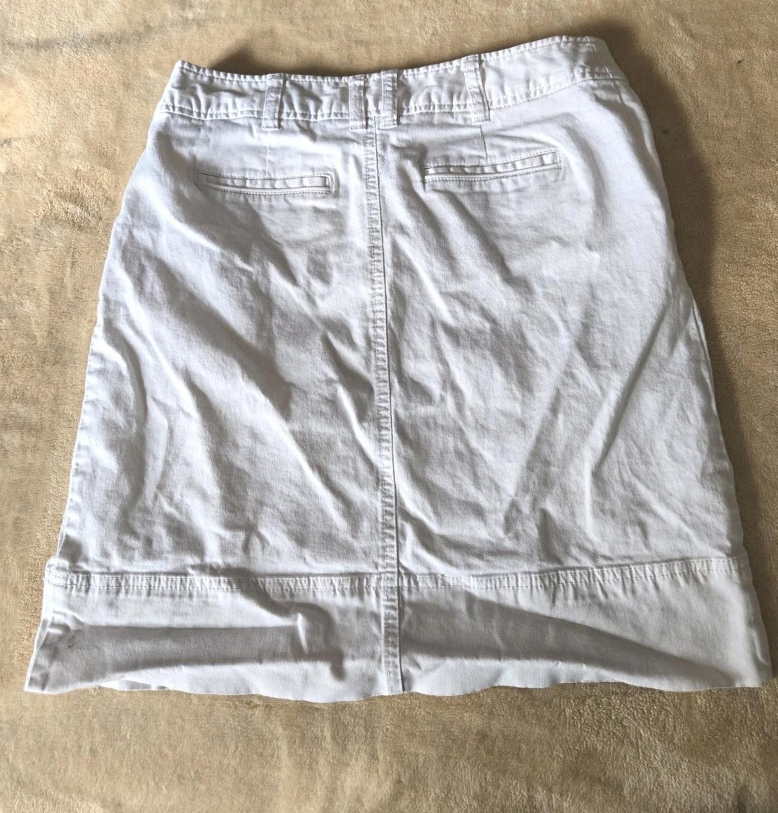 Merona Merona All White Skirt Knee Length Midi Pencil Women Size 4 Size 27" / US 4 / IT 40 - 2 Thumbnail
