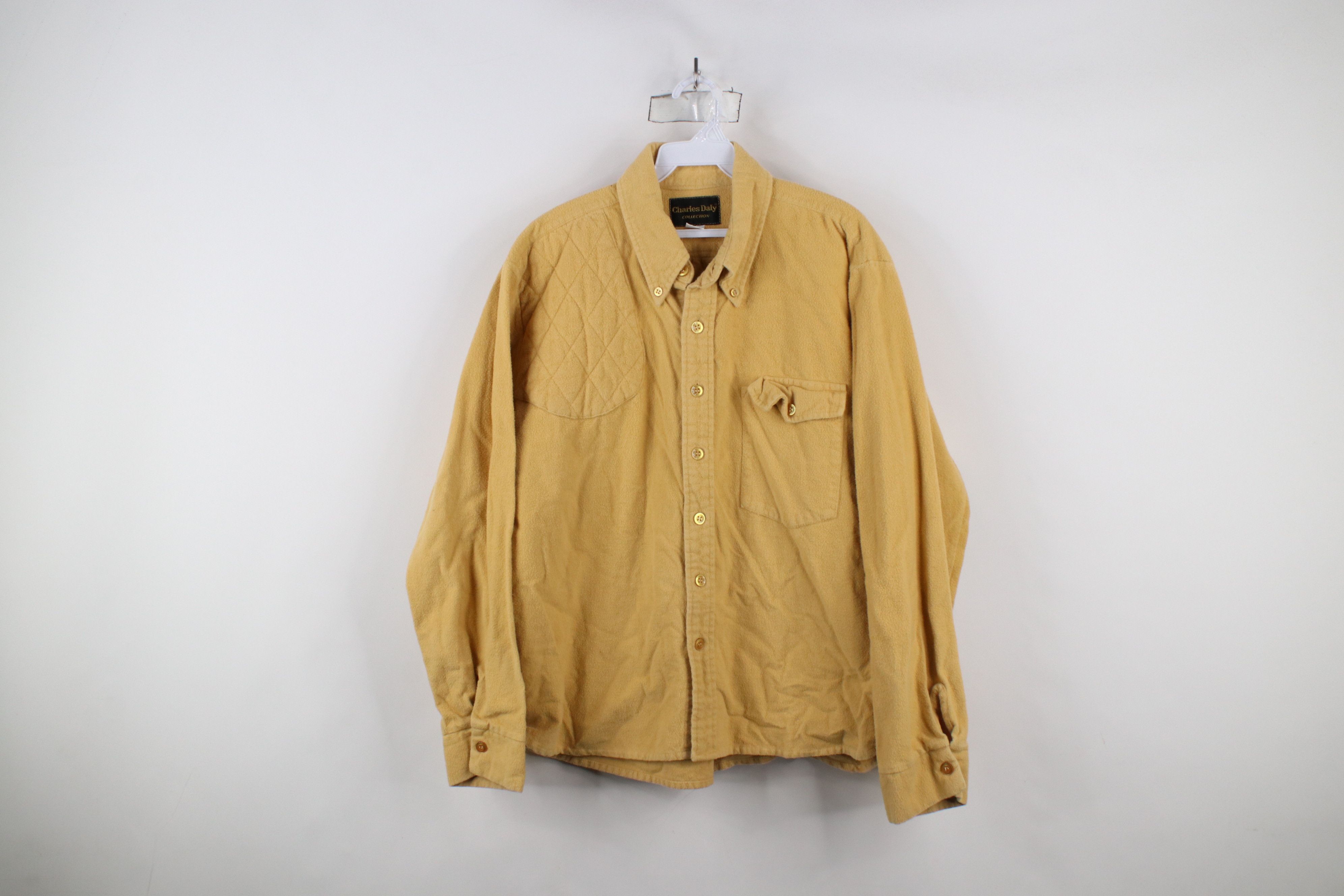 Vintage Vintage 70s 80s Cloth Moleskin Hunting Shooting Button Shirt Size US L / EU 52-54 / 3 - 1 Thumbnail