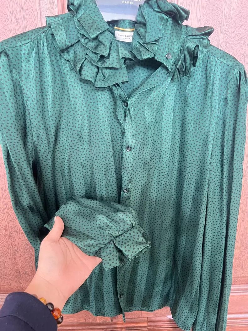 Saint Laurent Paris saint Laurent parisSilk Shirt 2503-Nextarrow Size S / US 4 / IT 40 - 4 Thumbnail