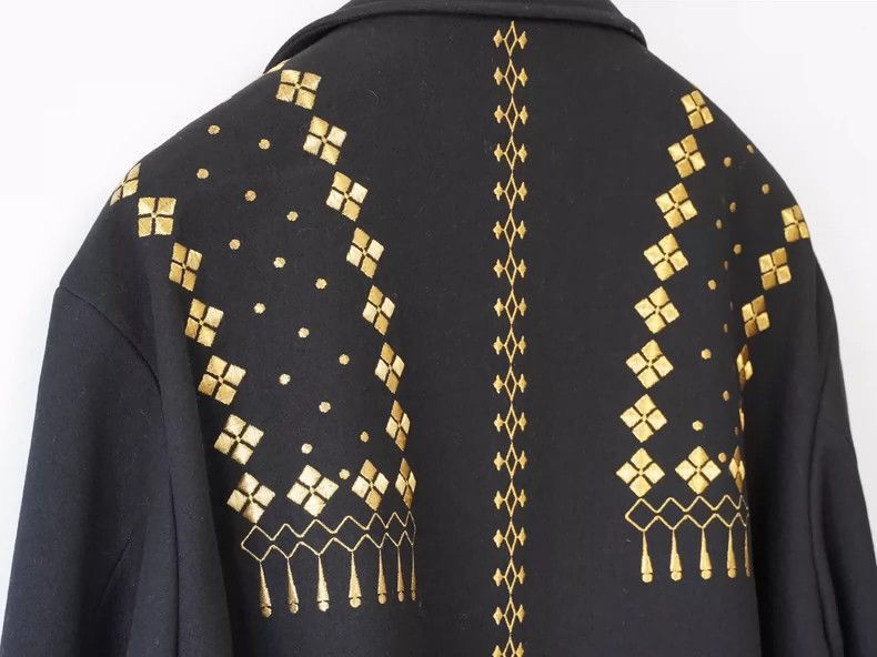 Yohji Yamamoto YohjiYamamoto1992AW gold-backed embroidered jacket-2505 Size US M / EU 48-50 / 2 - 5 Thumbnail