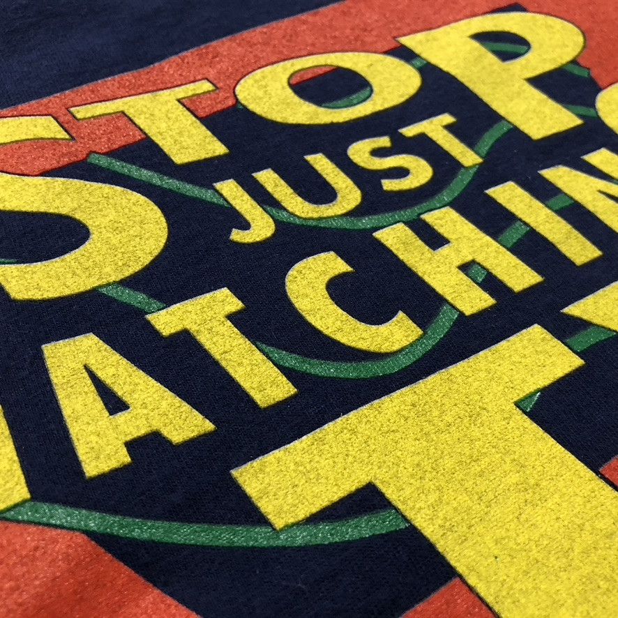 Vintage 1994 SEGA Channel Promotional Tee 'Stop Just Watching TV' Size US XL / EU 56 / 4 - 8 Thumbnail