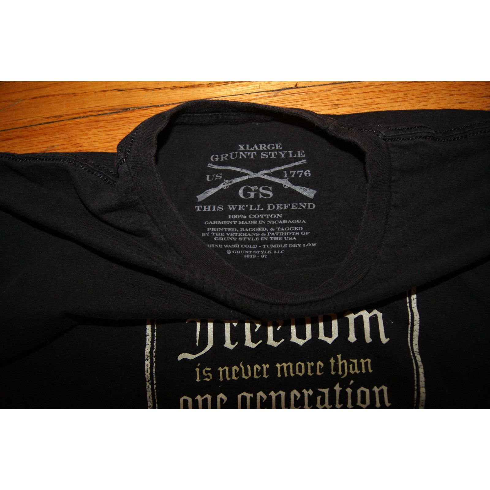Grunt Style Grunt Style Freedom Never More Than Generation T Shirt XL Size US XL / EU 56 / 4 - 4 Thumbnail